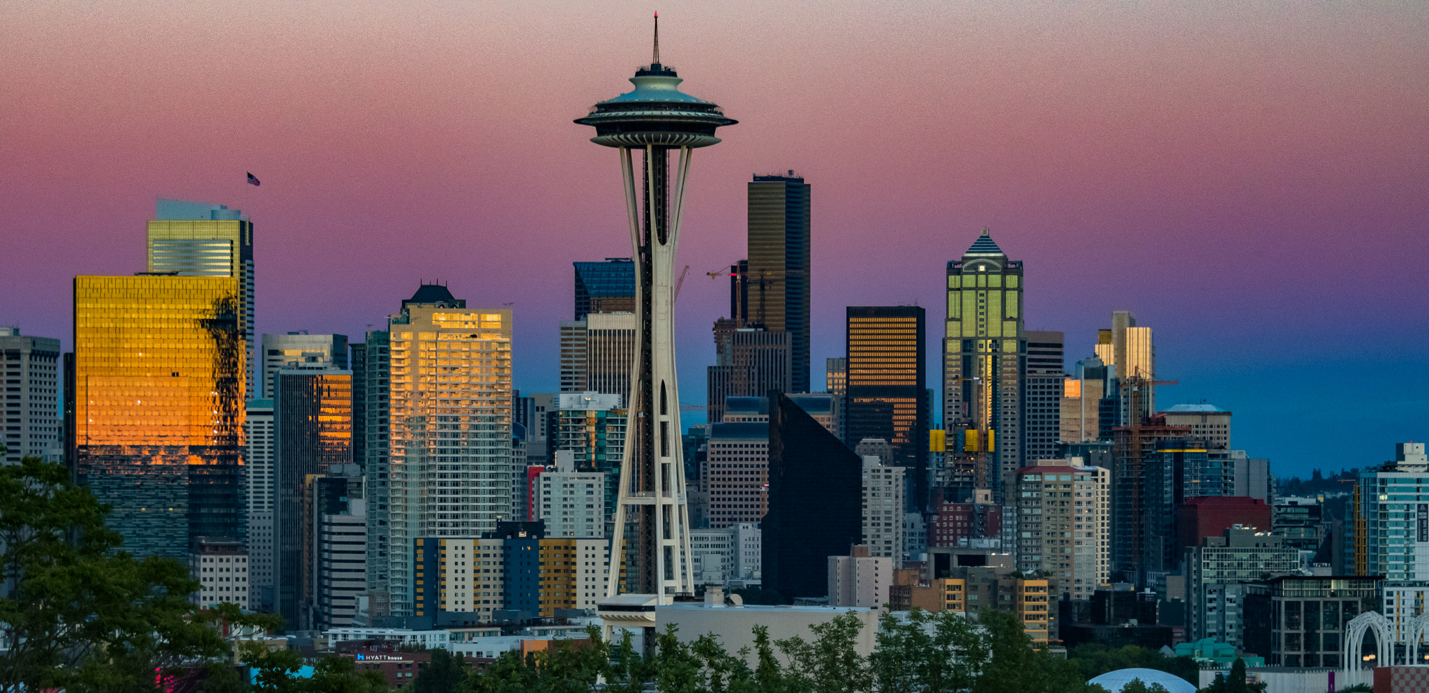 Nikon D500 sample photo. Seattle skyline @ sunset photography