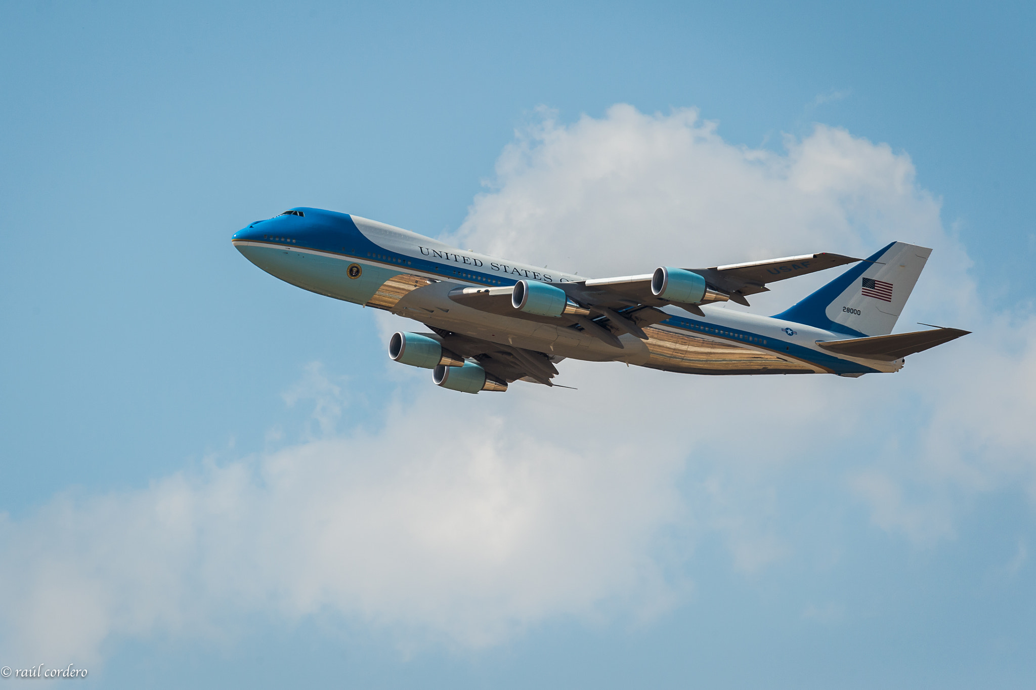 Nikon D4 sample photo. Air force one photography