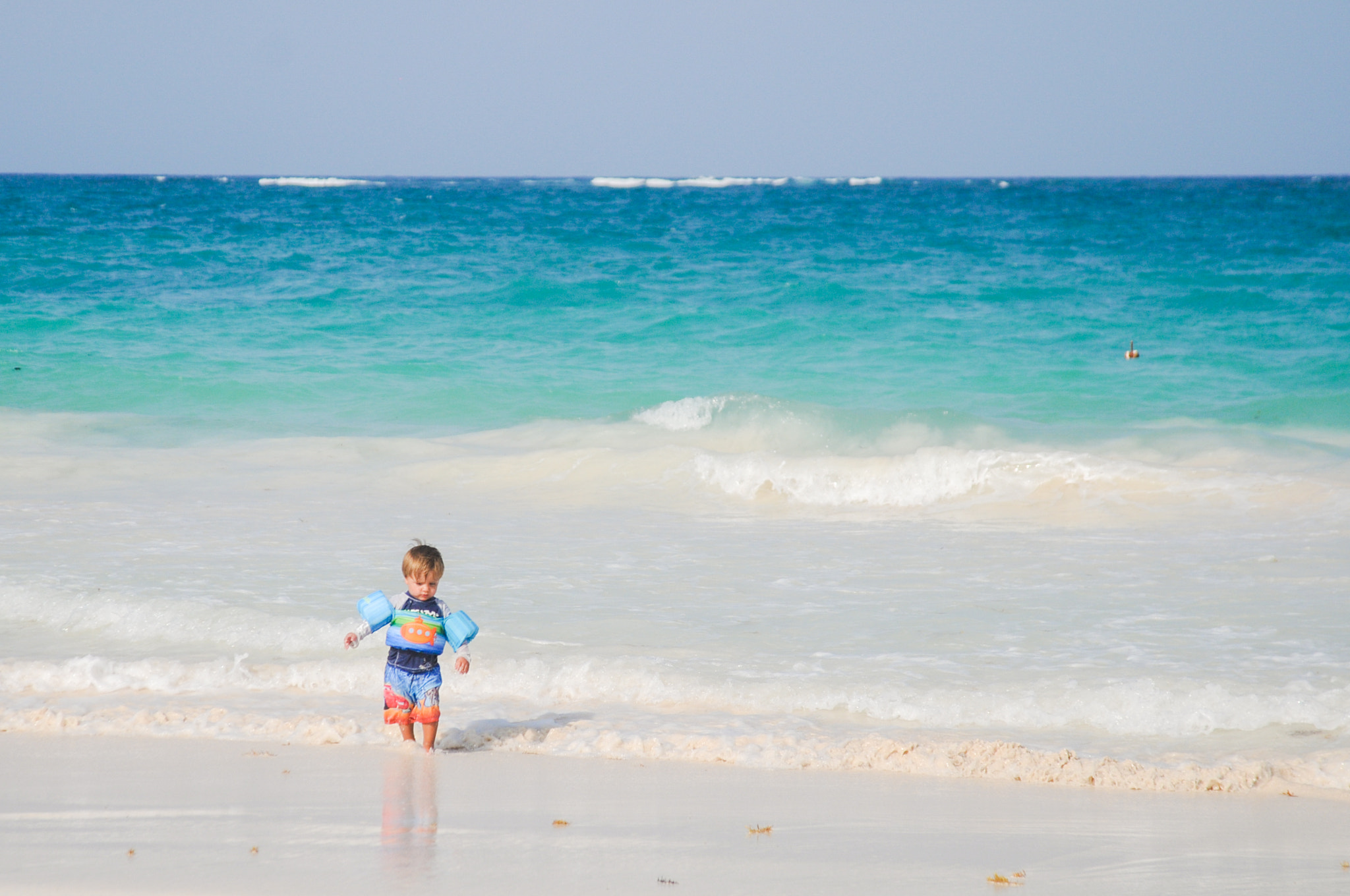 Nikon D300S sample photo. Caribbean sea and  the boy photography