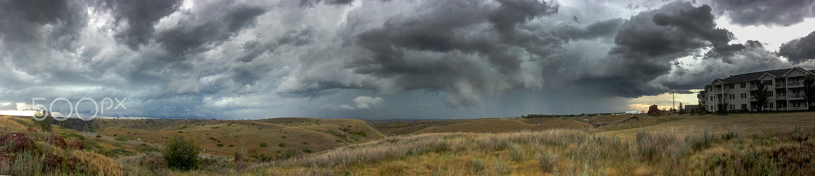 iPad Air back camera 3.3mm f/2.4 sample photo. Panorama of a storm photography