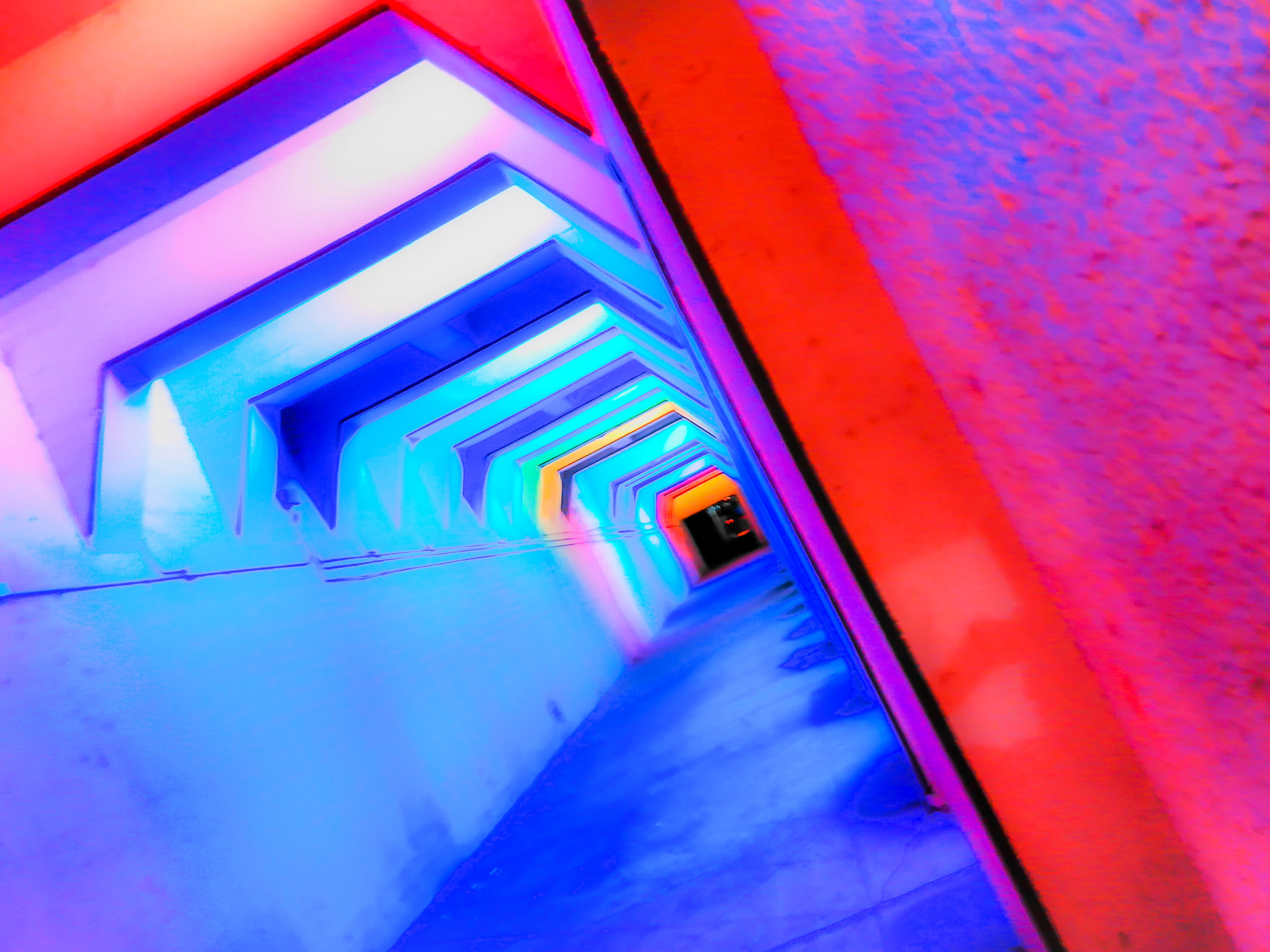 ZTE Z958 sample photo. Tunnel of colors photography
