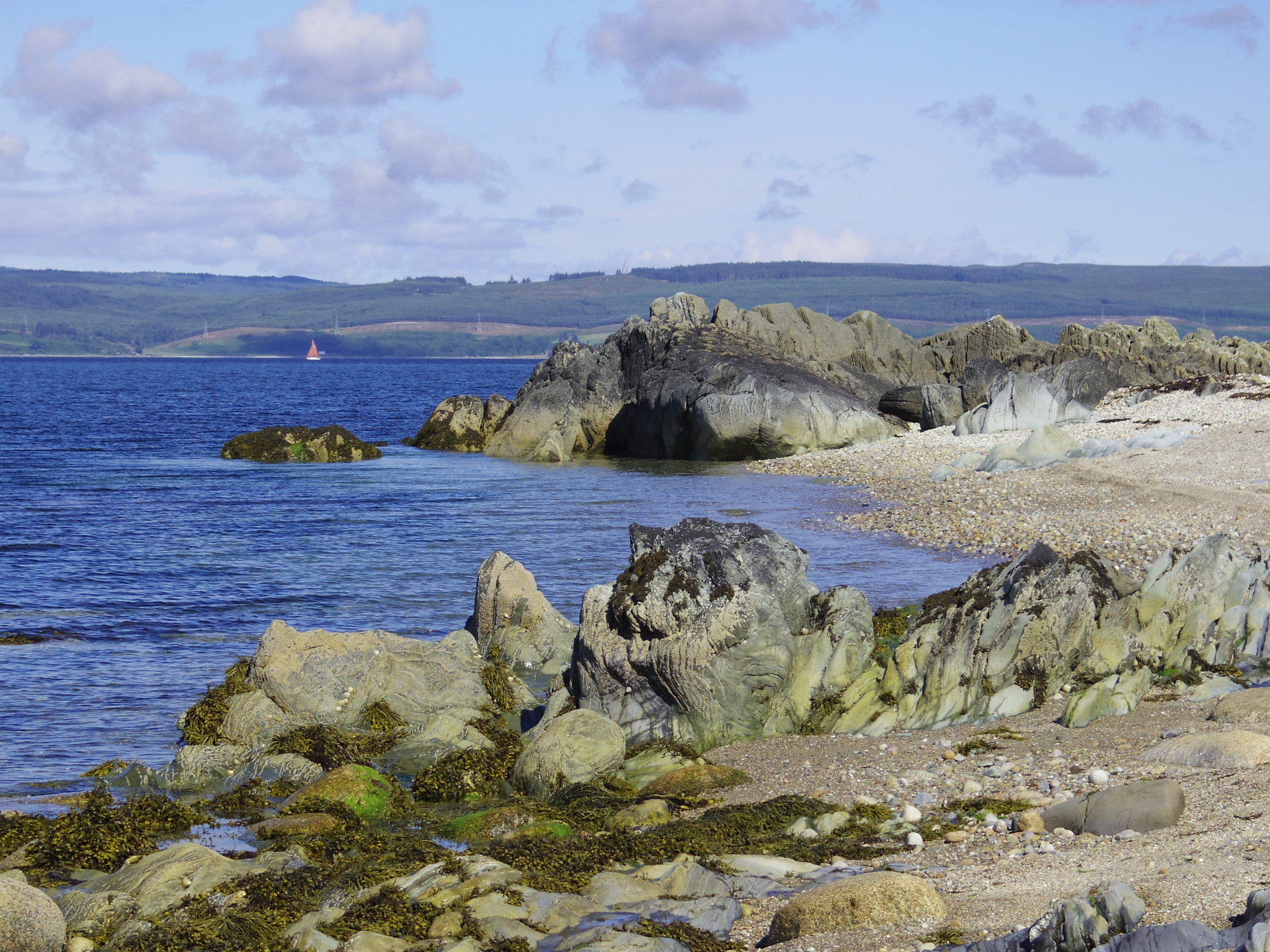 Pentax Q + Pentax 06 Telephoto 15-45mm sample photo. Arran on a busy summer day photography