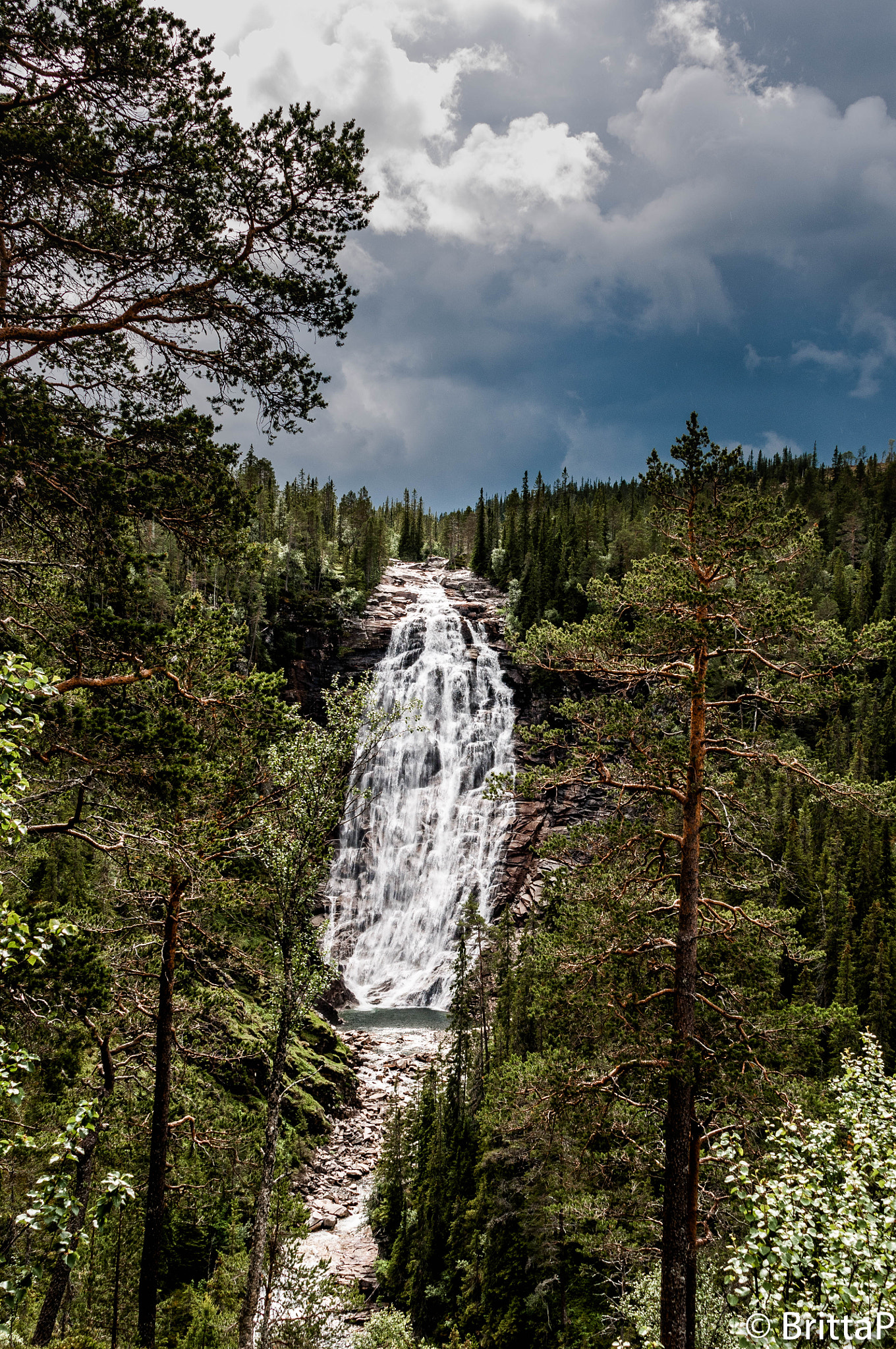 Nikon D300S sample photo. Henfallet waterfall photography