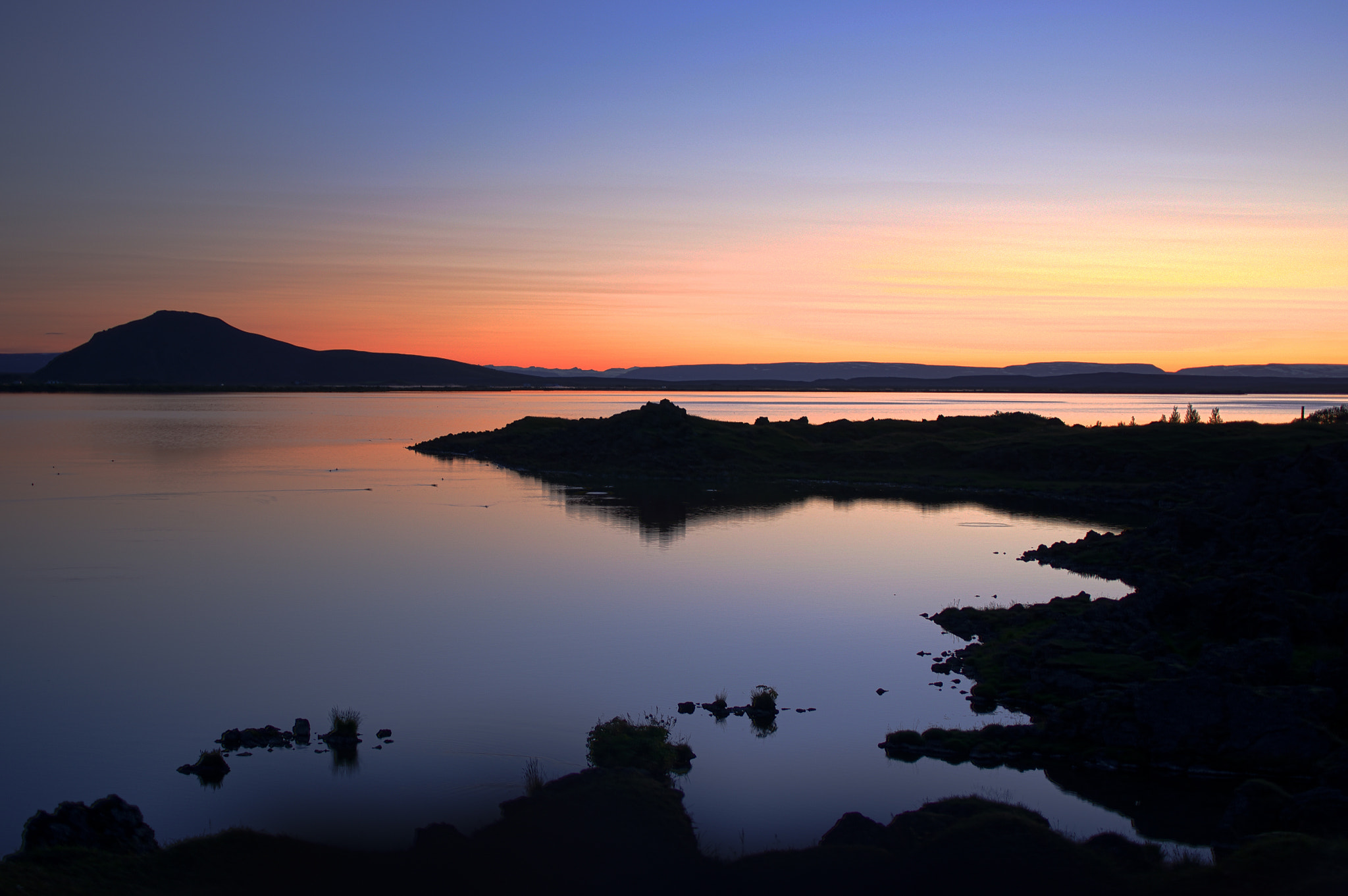 Pentax smc DA 35mm F2.8 Macro Limited sample photo. Mývatn sunset photography