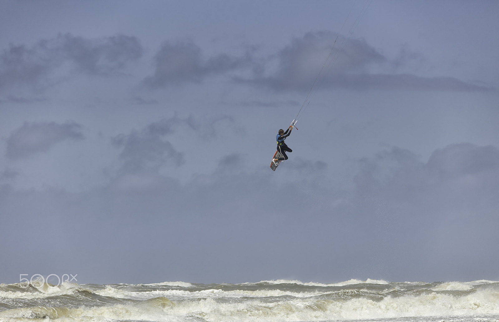 Sigma 150-500mm F5-6.3 DG OS HSM sample photo. Airborne kitesurfer,castricum,holland. photography
