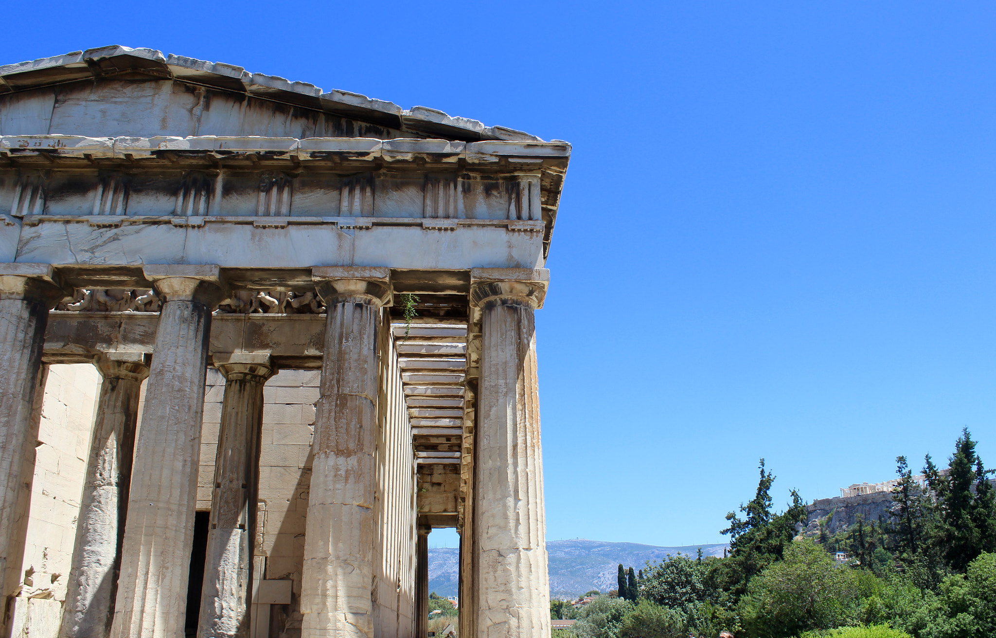 Canon EF-S 18-55mm F3.5-5.6 IS II sample photo. Temple of hephaestus photography