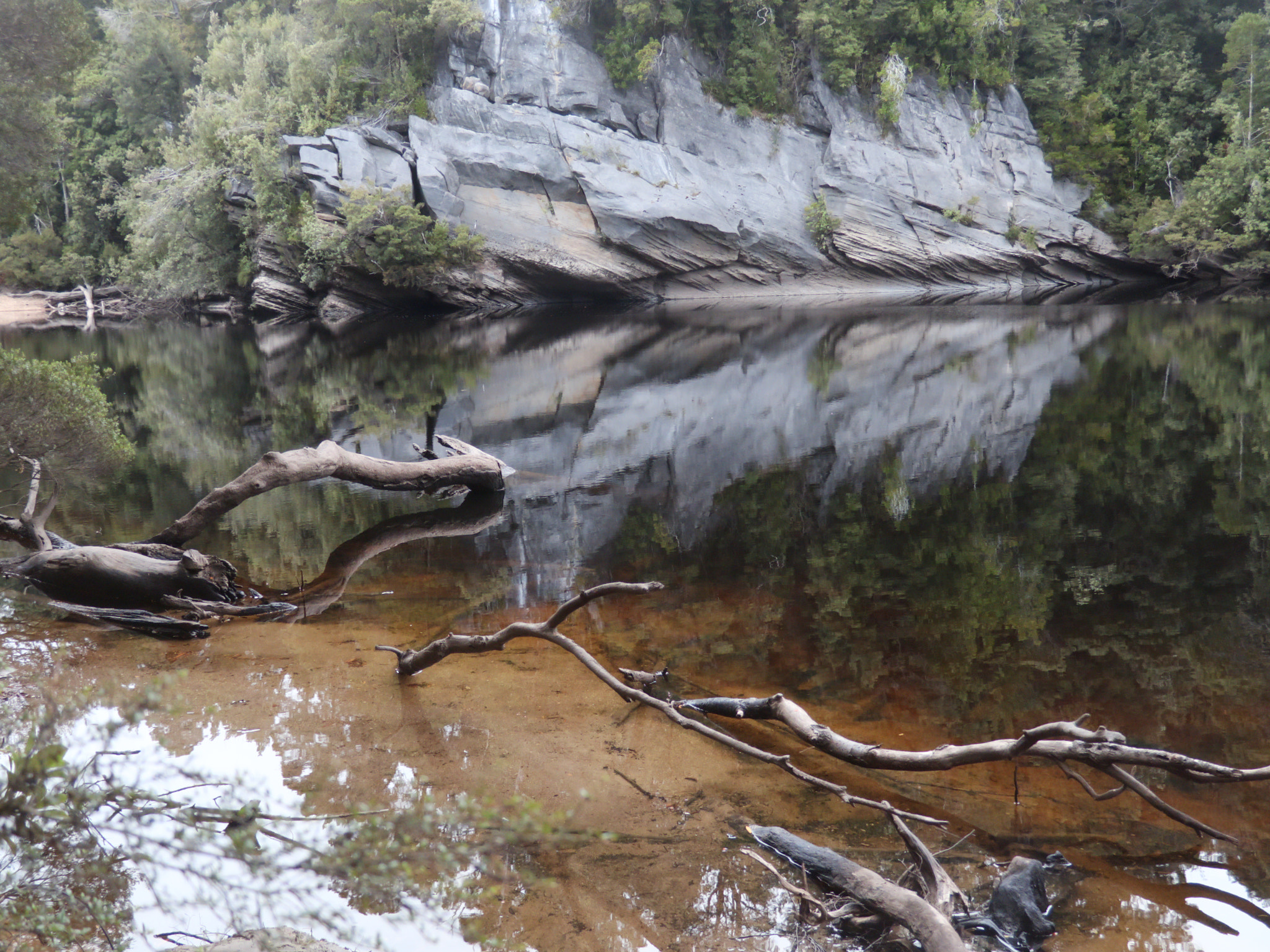 Canon XC10 sample photo. Franklin river cliffs photography