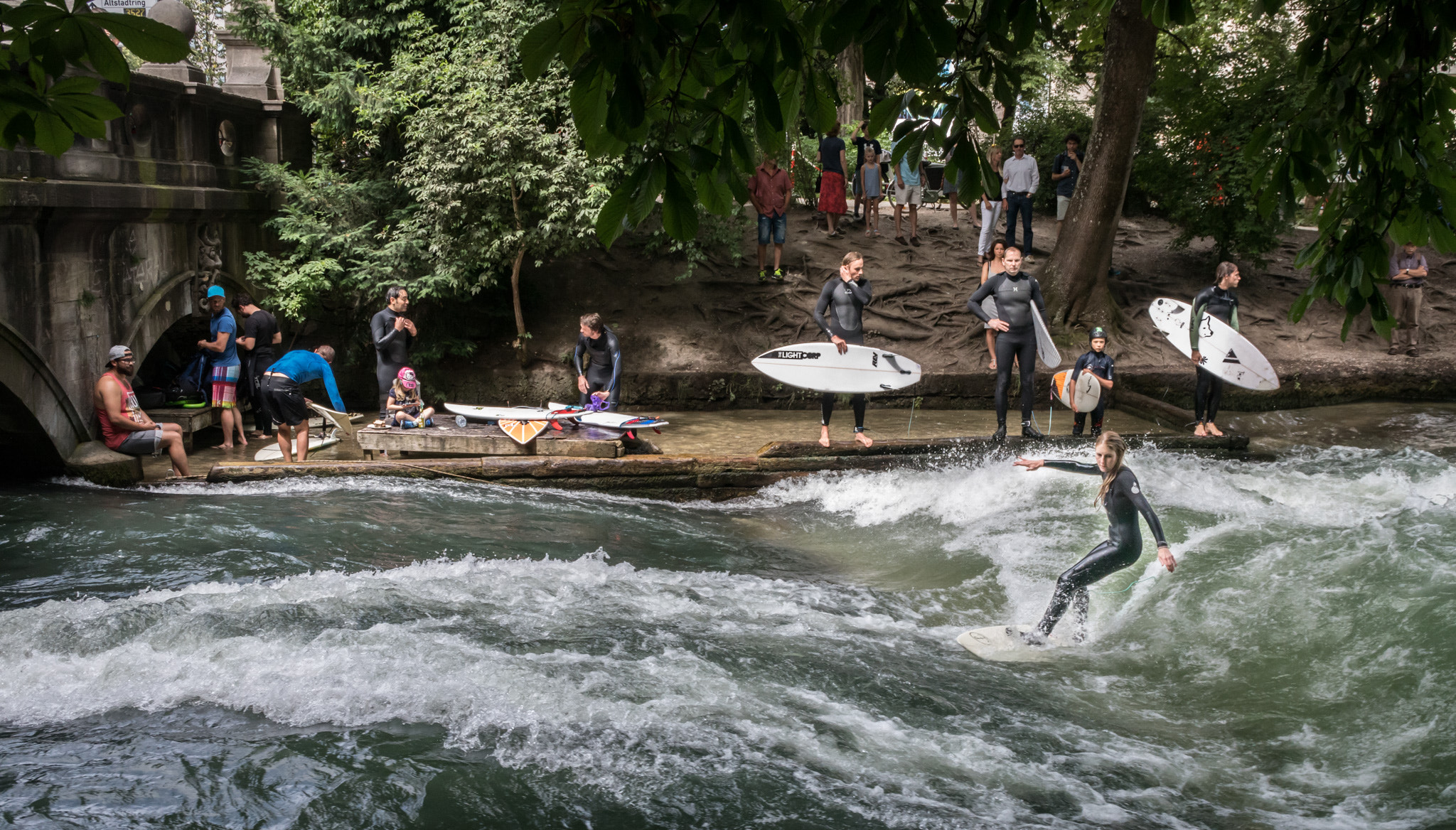 Nikon 1 J5 sample photo. Surfing in the park photography