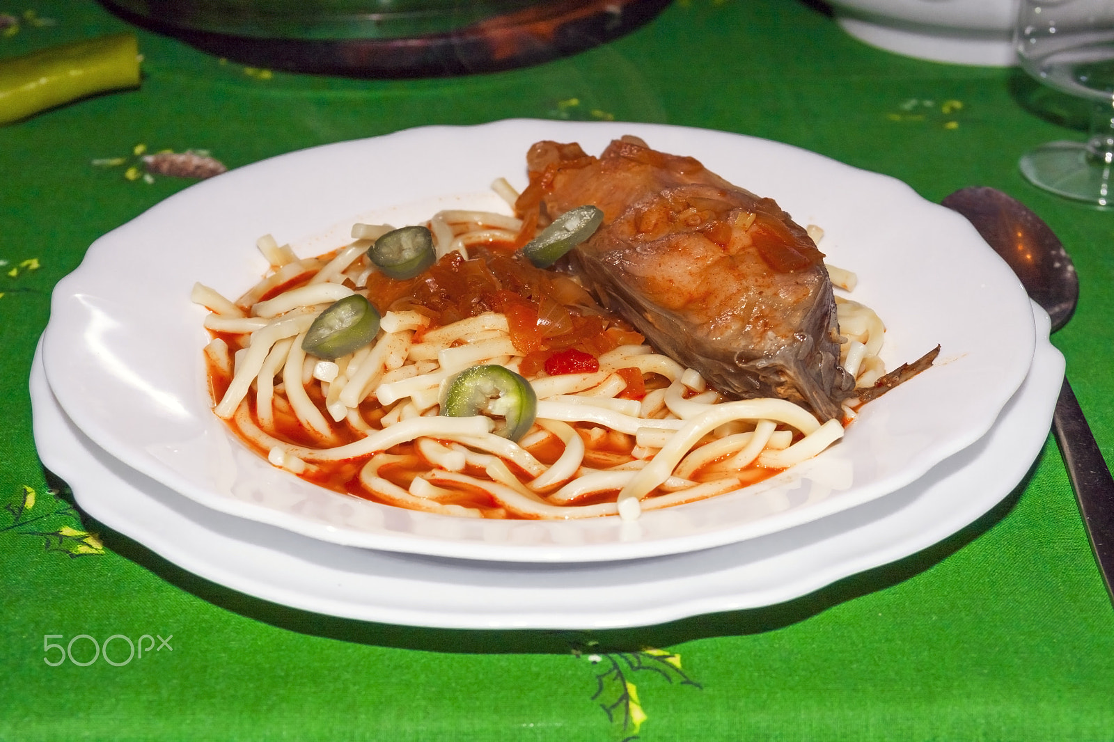 Canon EOS 40D sample photo. Paprika fish soup served photography