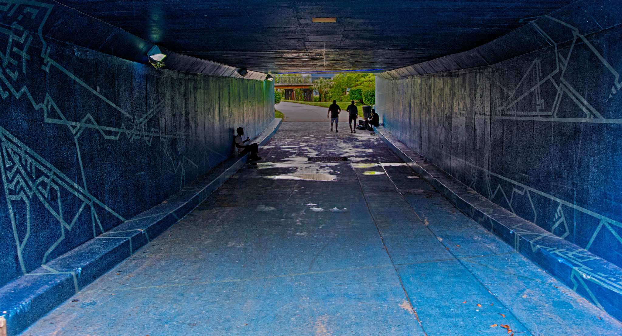 Nikon 1 J3 sample photo. Tunnel to tropicana staduim photography