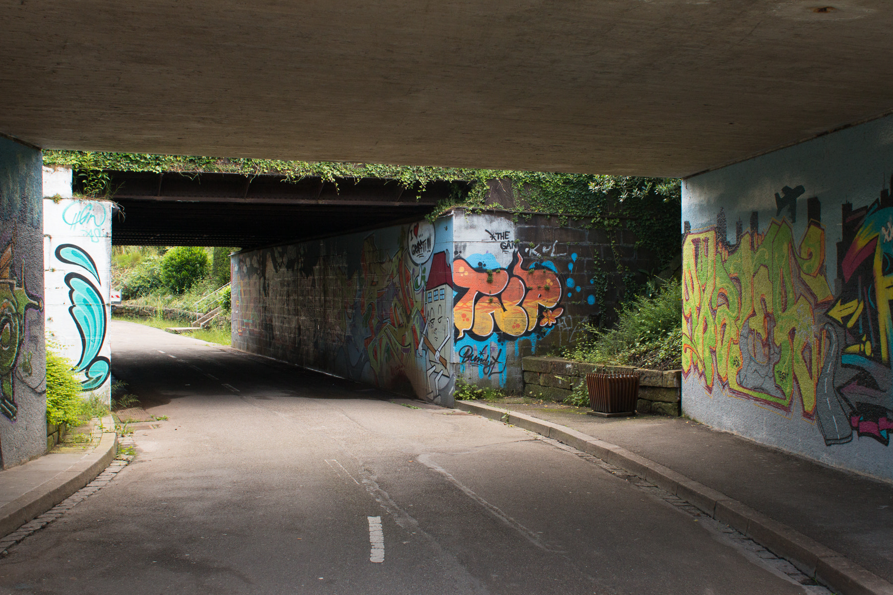 Canon EOS 70D + Canon EF 28mm F1.8 USM sample photo. Graffiti in the underpass photography