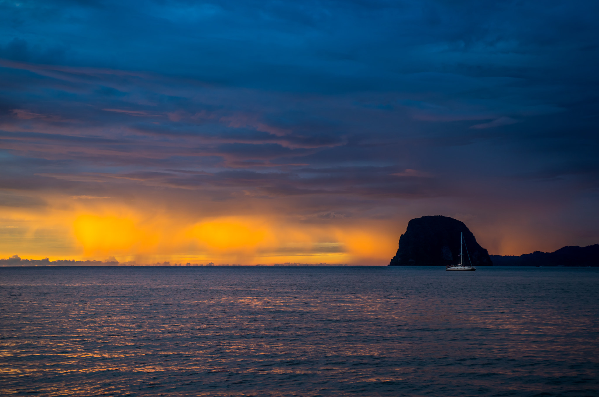 Nikon D600 + AF Zoom-Nikkor 35-70mm f/2.8D sample photo. Burning clouds photography