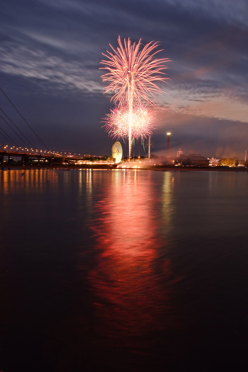 Sigma 17-70mm F2.8-4 DC Macro OS HSM sample photo. Fireworks by the rhine photography