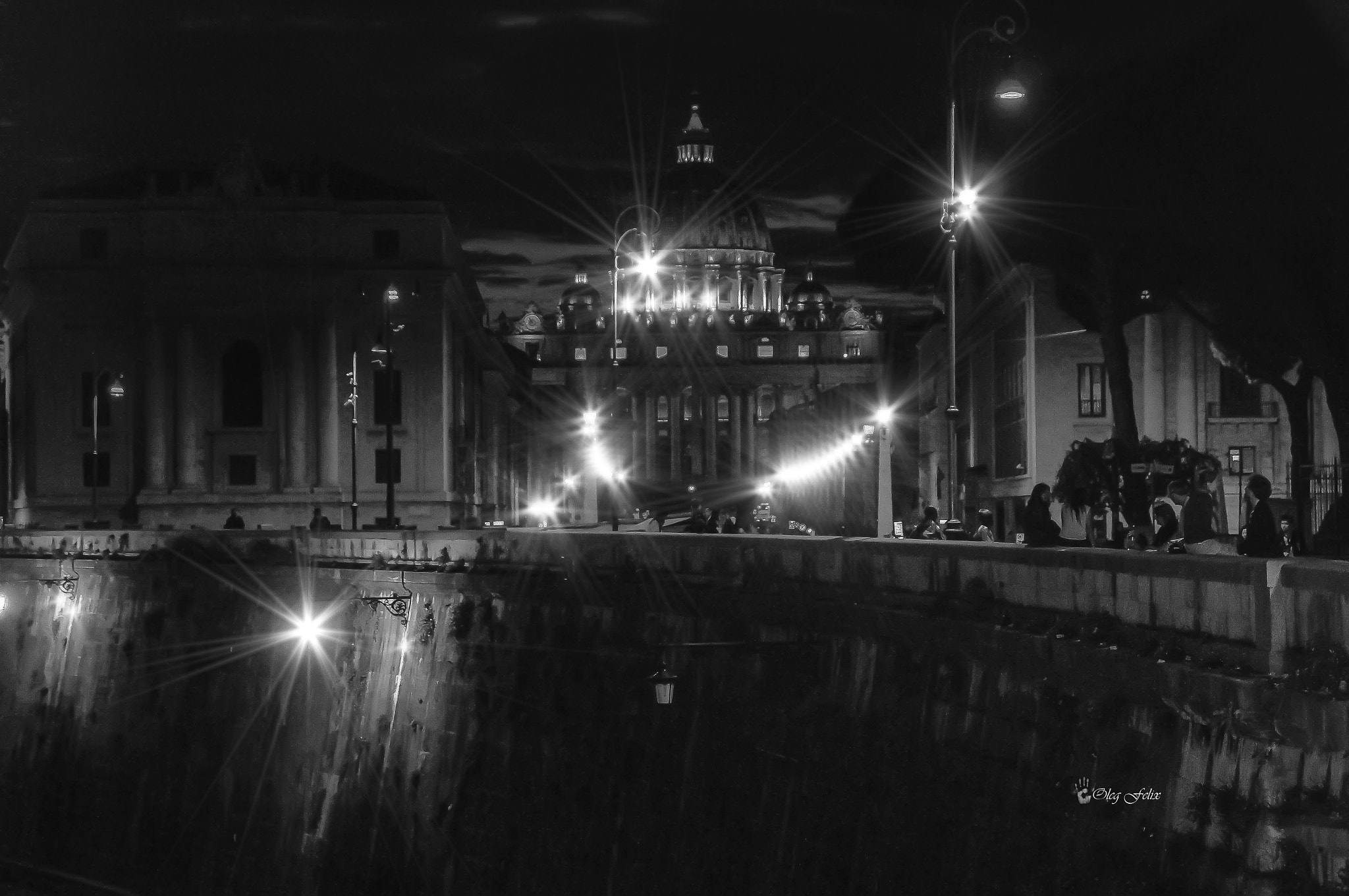 Sony SLT-A37 sample photo. Night. quay. st. peter's cathedral! photography
