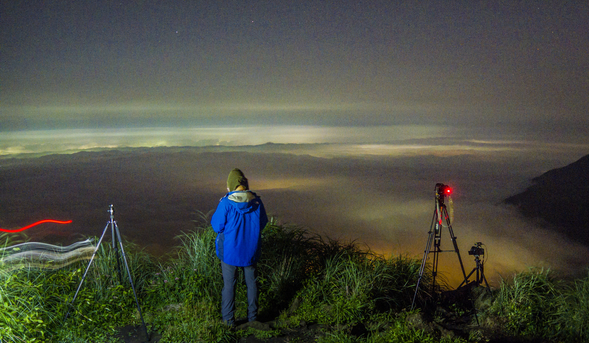 Pentax Q-S1 + Pentax 01 Standard Prime sample photo. 晚安~七星山雲海夜 photography