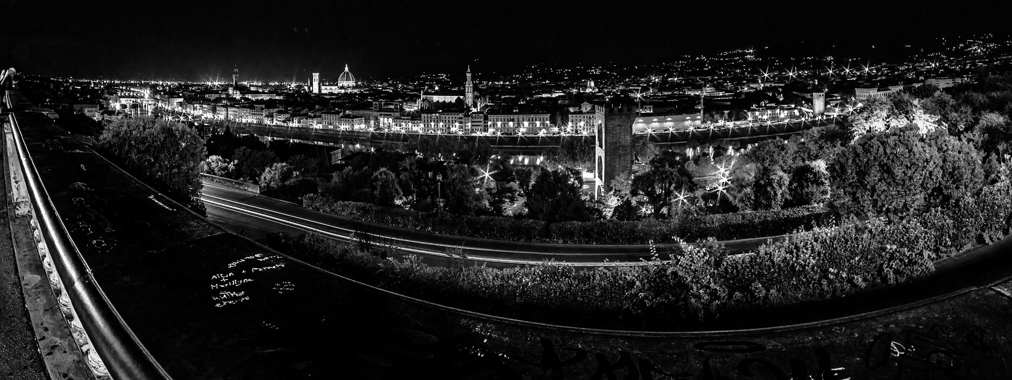 Pentax K-5 IIs sample photo. Florence night skyline photography