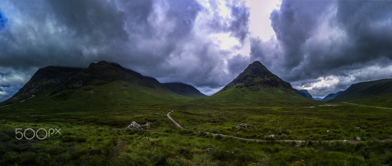 Minolta AF 28-80mm F3.5-5.6 II sample photo. Glen coe pano photography