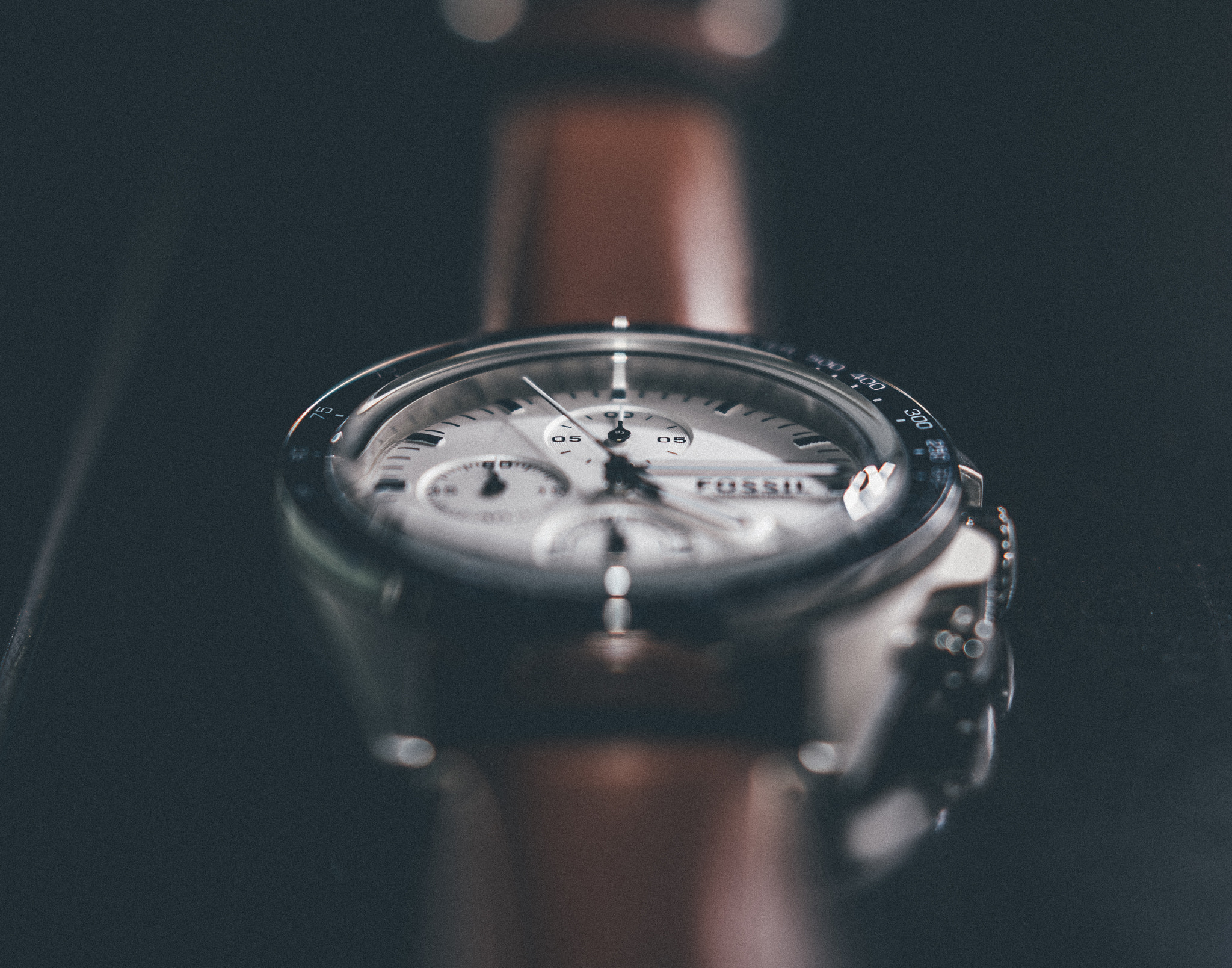 Pentax K-S1 + Pentax smc DA 50mm F1.8 sample photo. Fossil watch photography