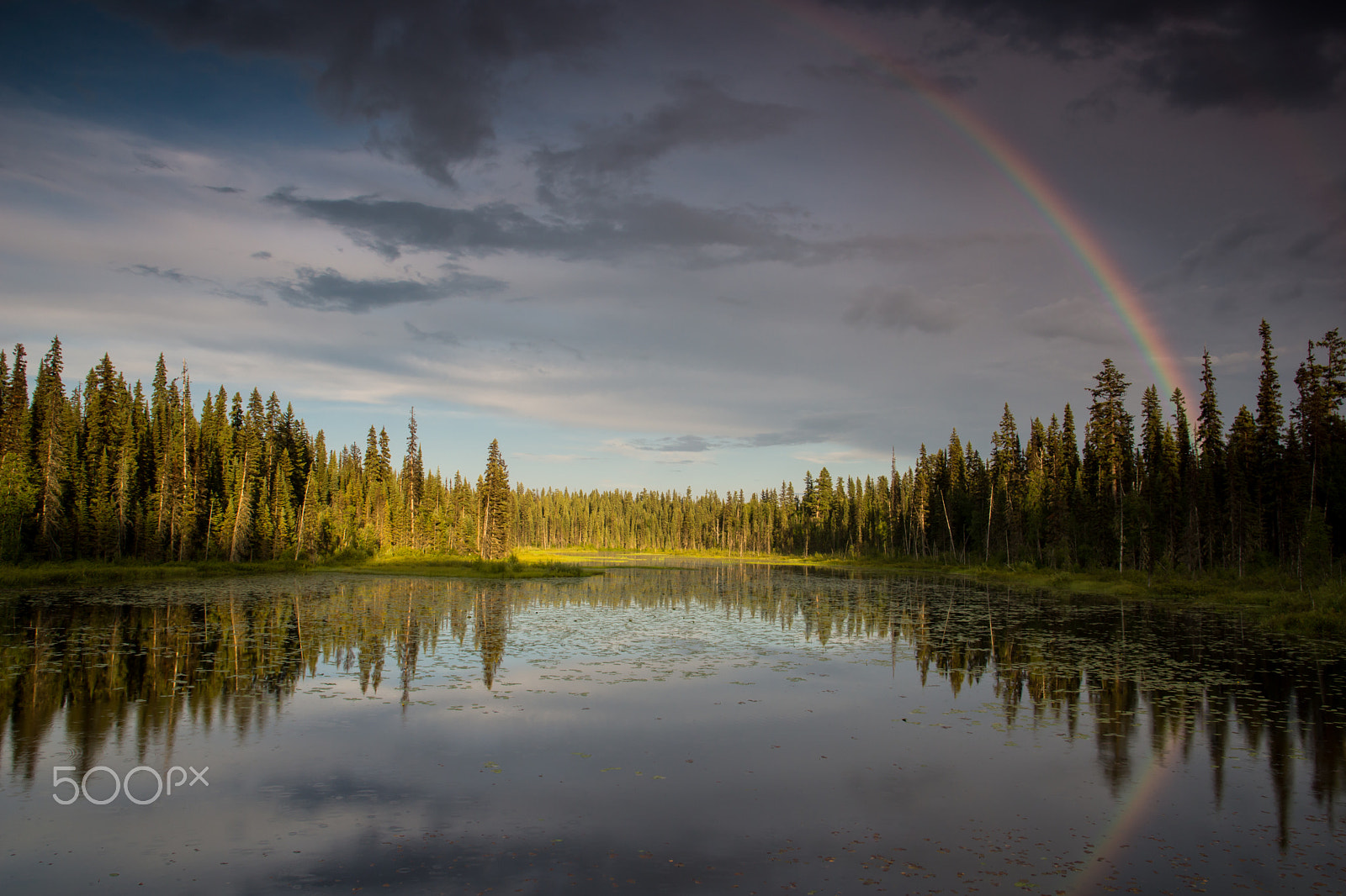 Sony SLT-A77 sample photo. Evening rainbow photography