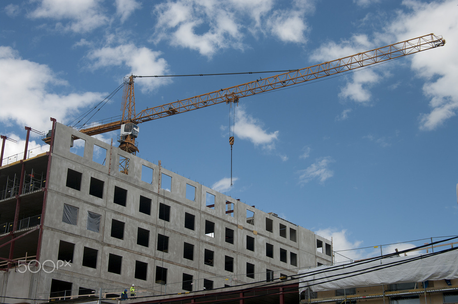 Pentax K20D + Pentax smc DA 16-45mm F4 ED AL sample photo. Construction photography