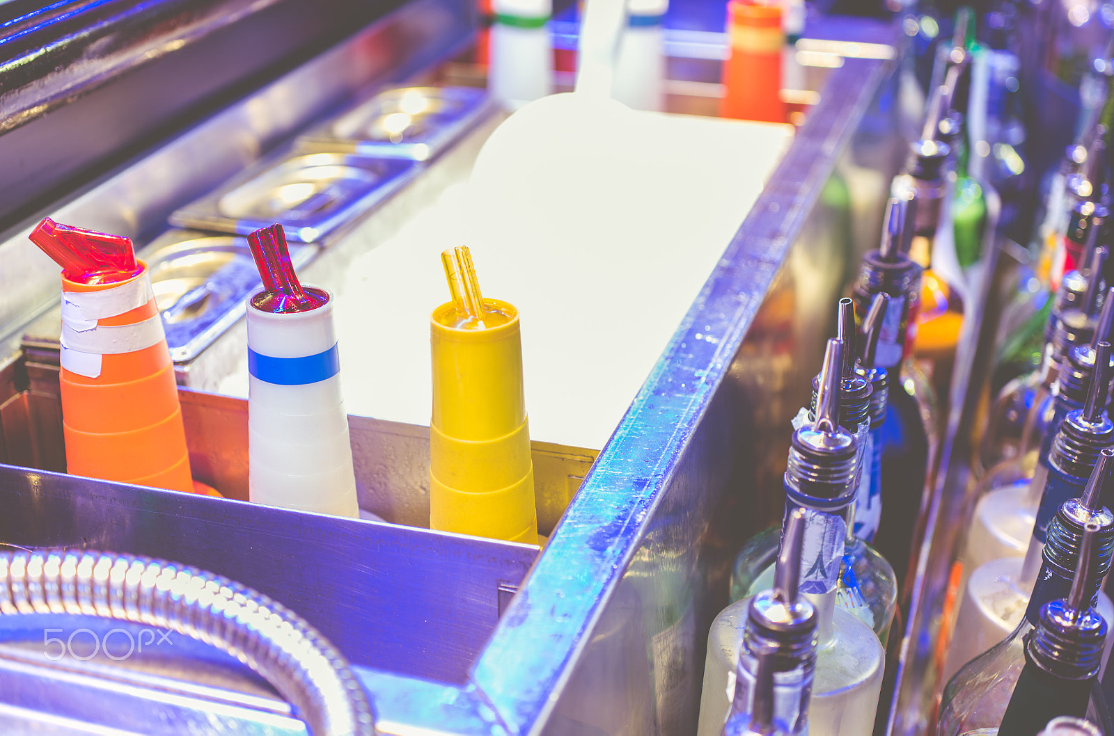 Nikon D610 + Sigma 50mm F2.8 EX DG Macro sample photo. American bartending work station in a bar photography