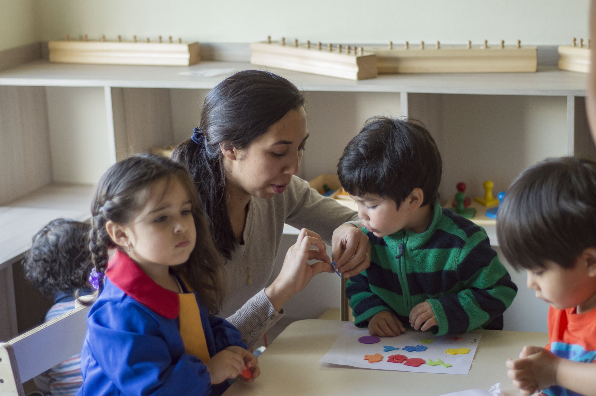 Nikon D3200 + AF Nikkor 50mm f/1.8 sample photo. Kindergarten montessori photography