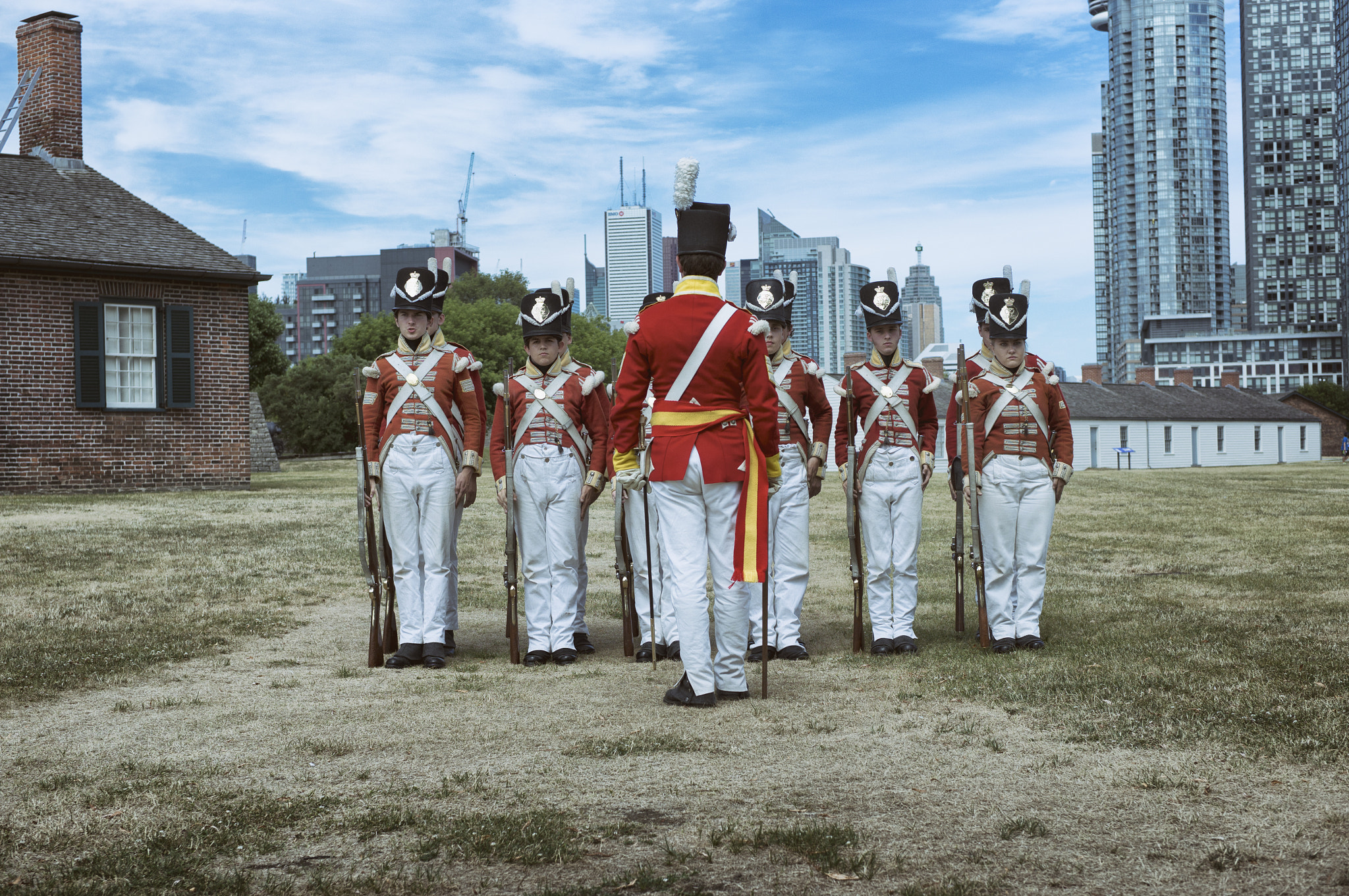 Sony Alpha NEX-6 + E 32mm F1.8 sample photo. Soldiers in old fort york, toronto | ontario photography