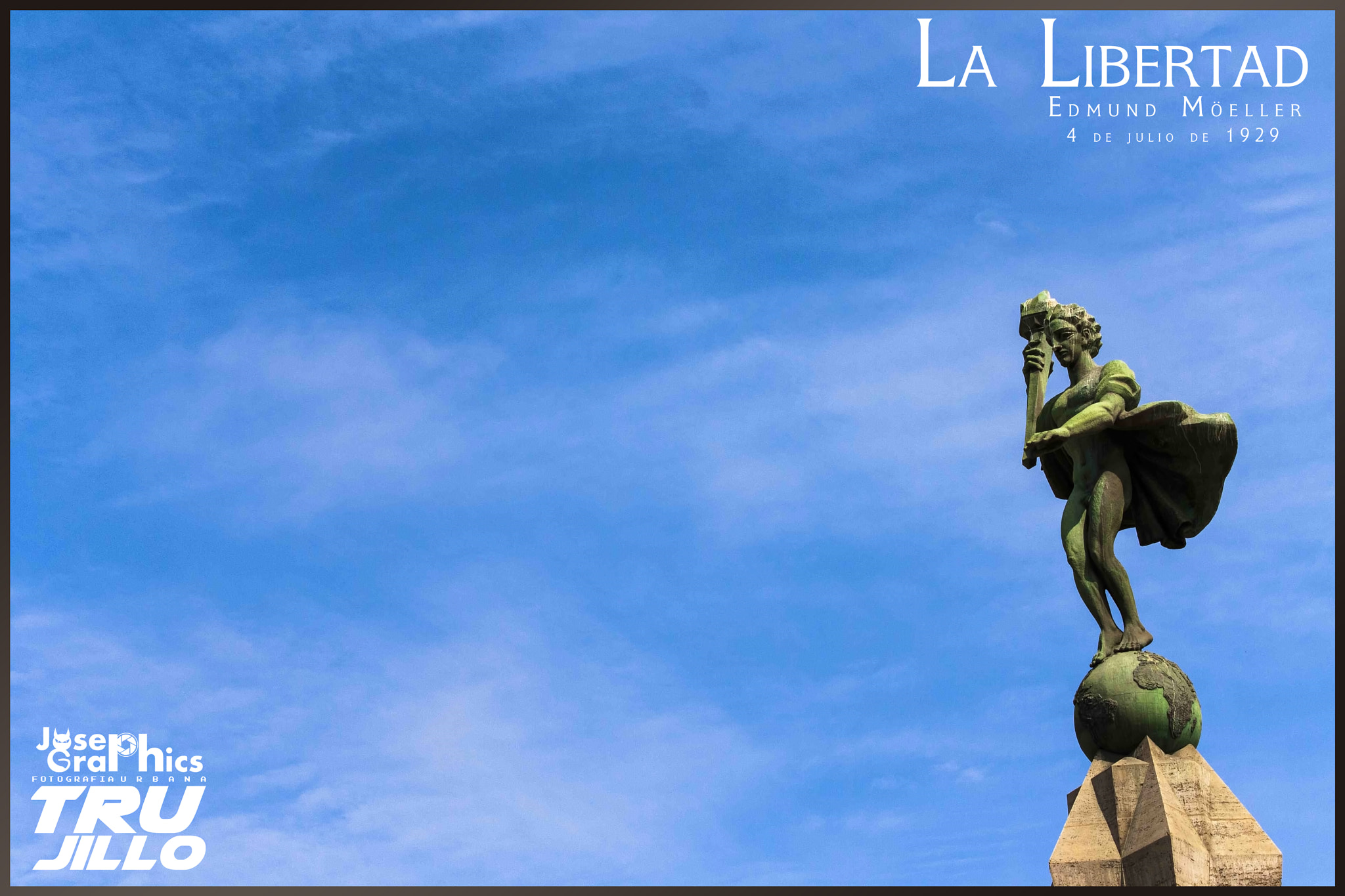 Canon EOS 1000D (EOS Digital Rebel XS / EOS Kiss F) sample photo. Estatua de la plaza de armas de trujillo photography