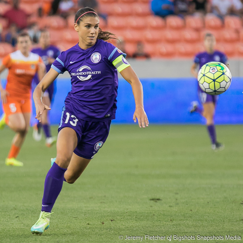 Canon EOS 7D Mark II + Sigma 100-300mm f/4 sample photo. Houston dash vs orlando pride here at bbva compass stadium in houston texas may 20, 2016 photography