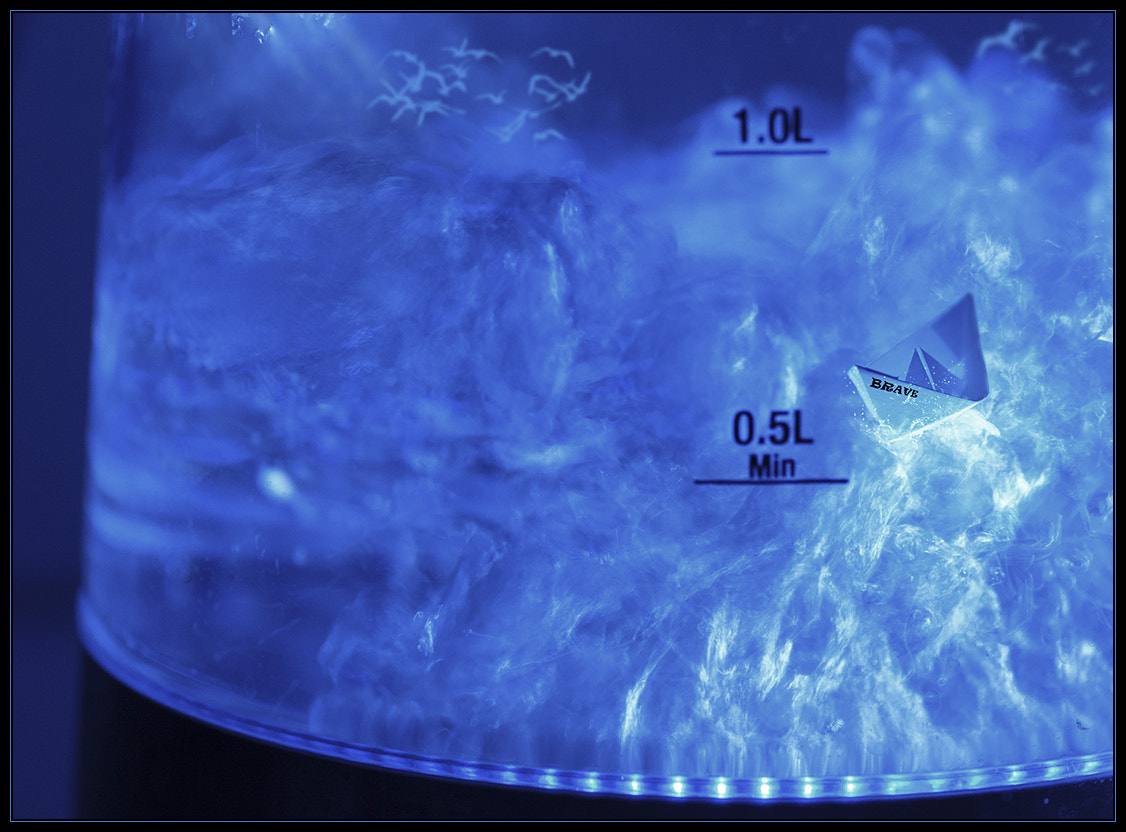 Sigma 105mm F2.8 EX DG Macro sample photo. Brave little ship in the kettle-storm photography