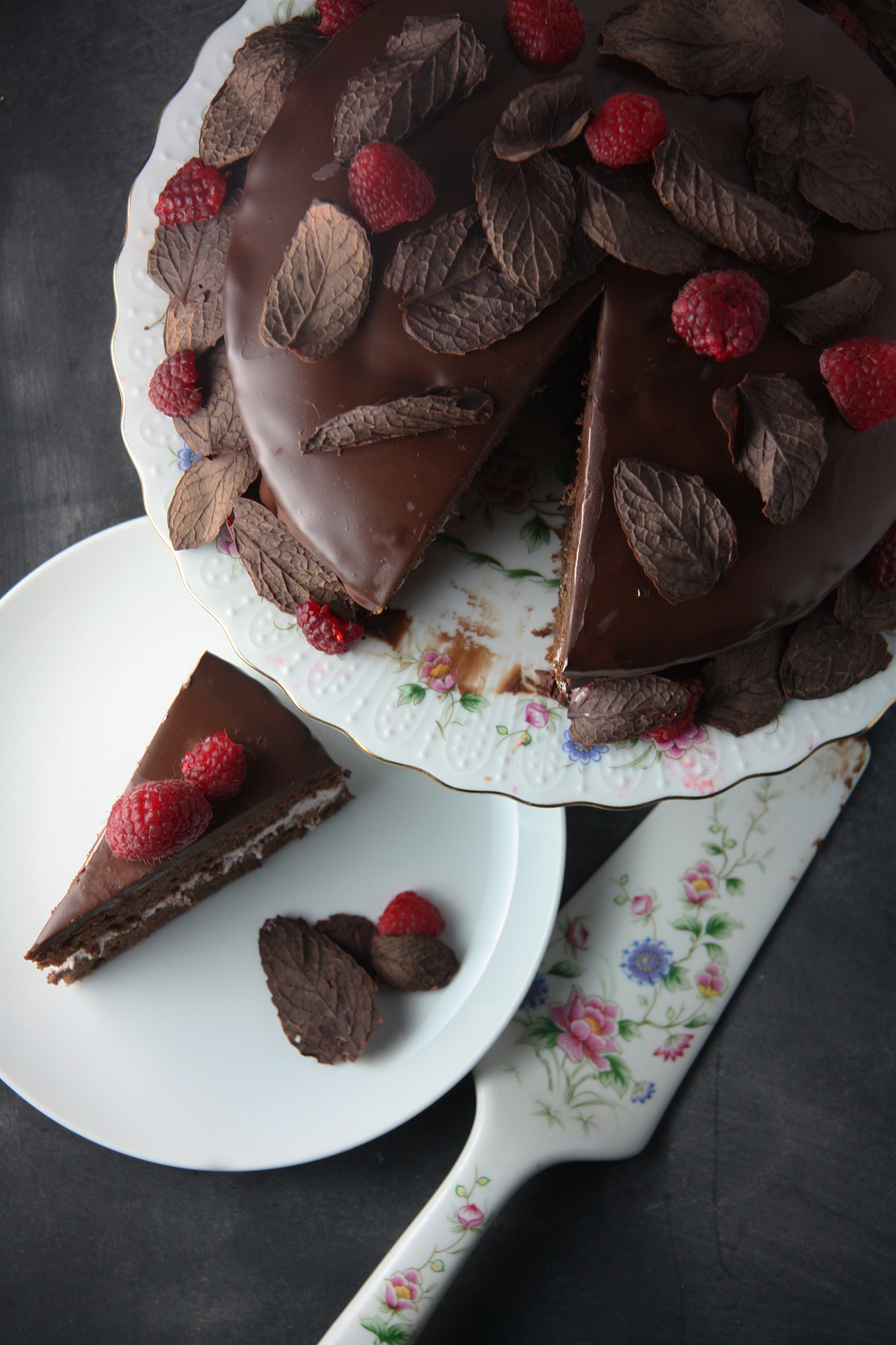 Canon EF-S 17-85mm F4-5.6 IS USM sample photo. Chocolate raspberry cake photography