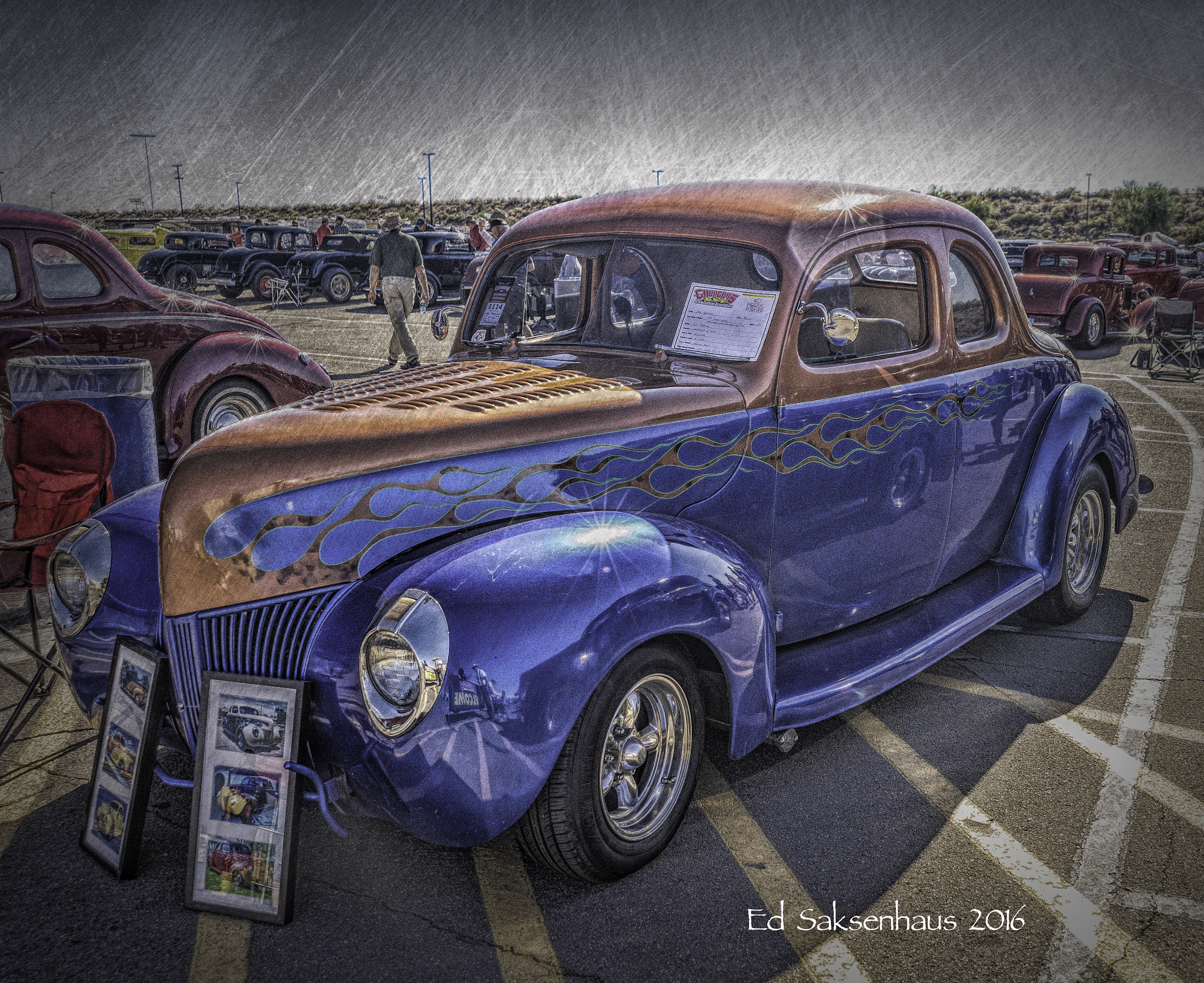 AF Zoom-Nikkor 24-120mm f/3.5-5.6D IF sample photo. Vintage ford at car show photography