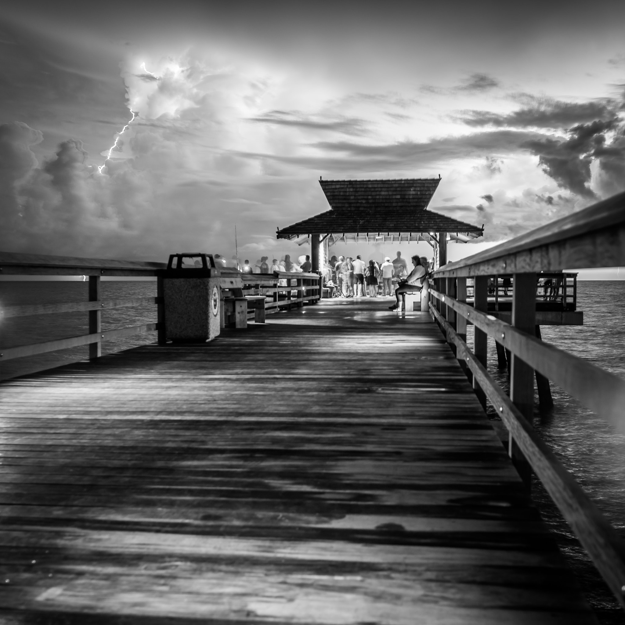 Sigma 18-35mm f/1.8 DC HSM sample photo. Night storm spectators photography