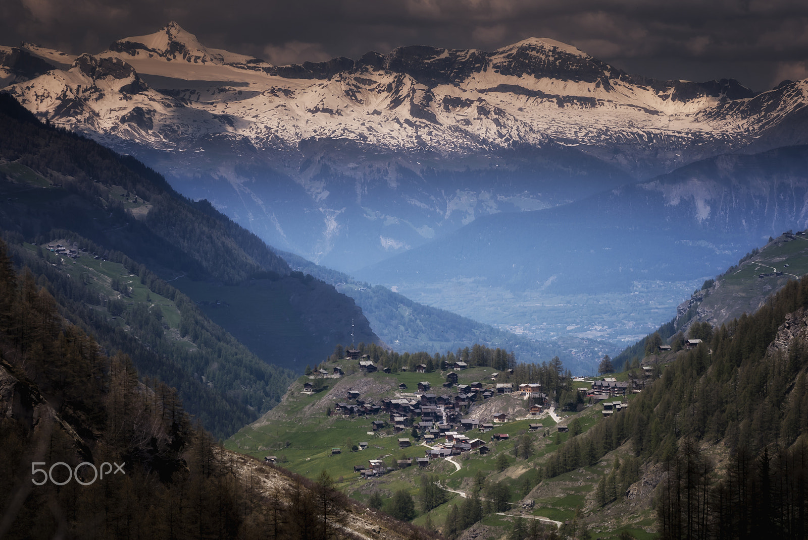 Nikon D200 sample photo. The village of ferpècle, in switzerland photography