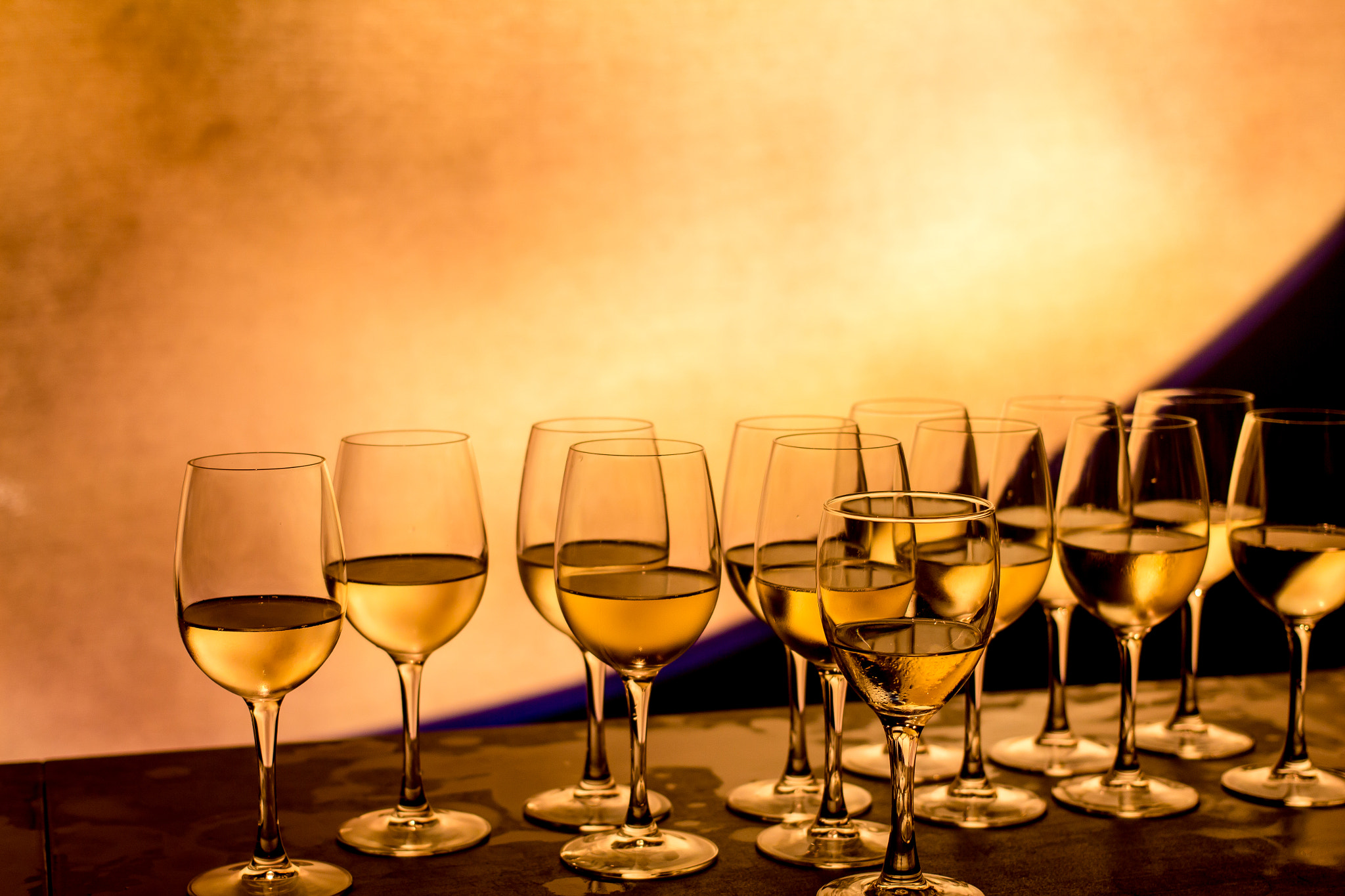 Canon EF 40mm F2.8 STM sample photo. White wine and a fake moon photography