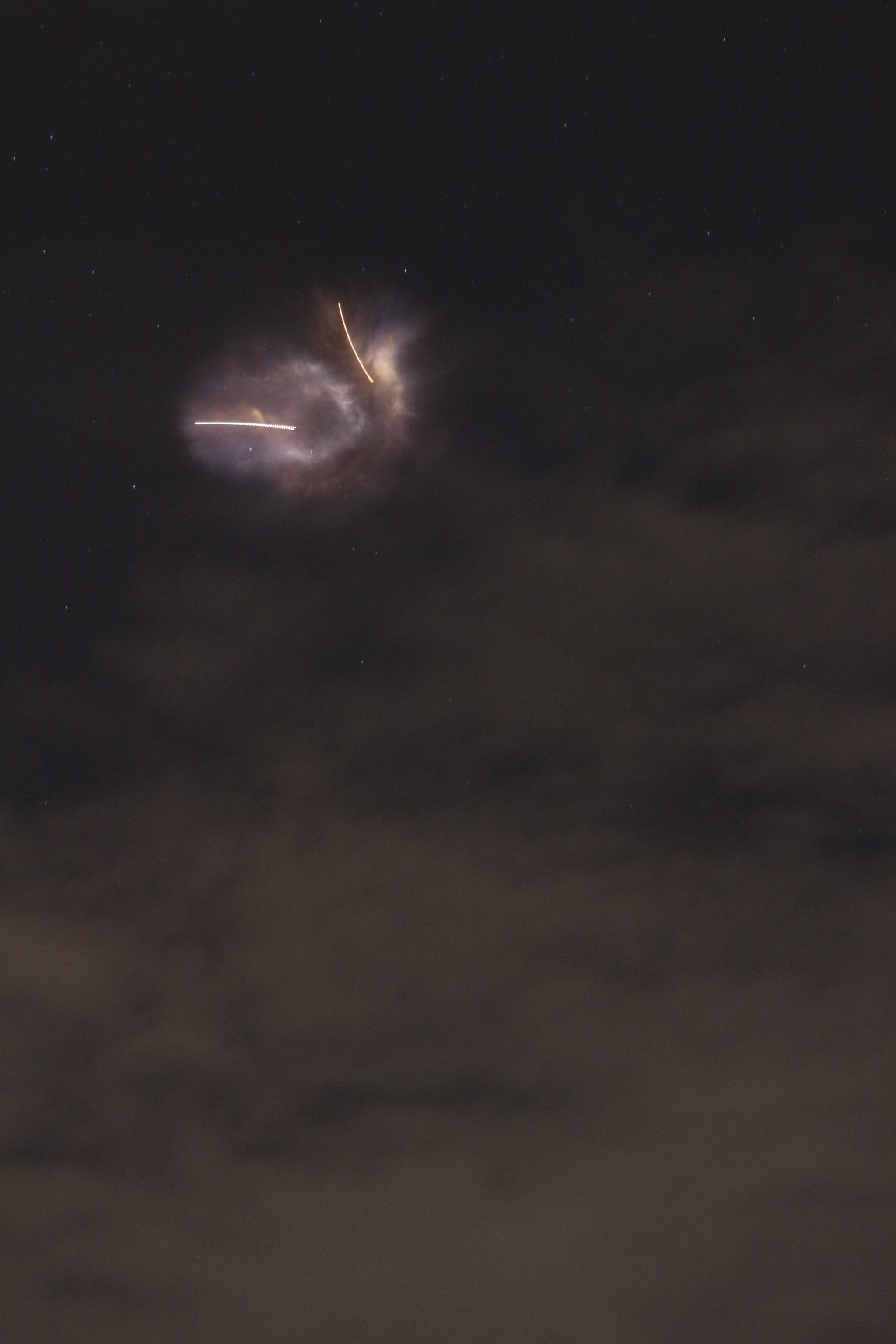 Canon EF 35-135mm f/4-5.6 USM sample photo. Falcon-9 1st stage separation photography