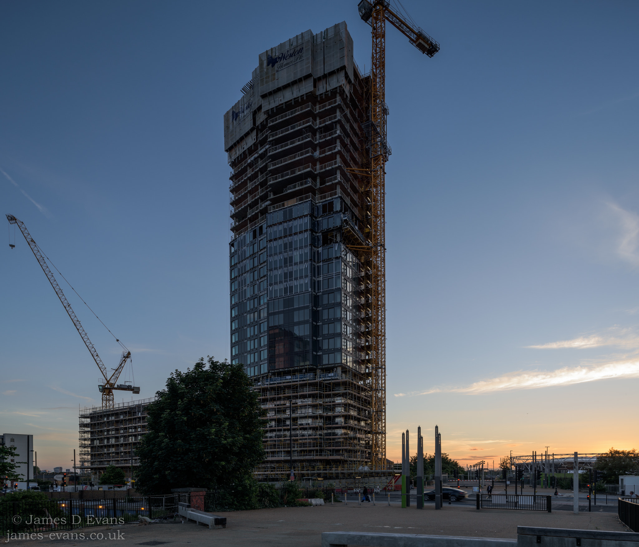 Nikon D750 + Nikon PC-E Nikkor 24mm F3.5D ED Tilt-Shift sample photo. Stratford riverside sunset photography