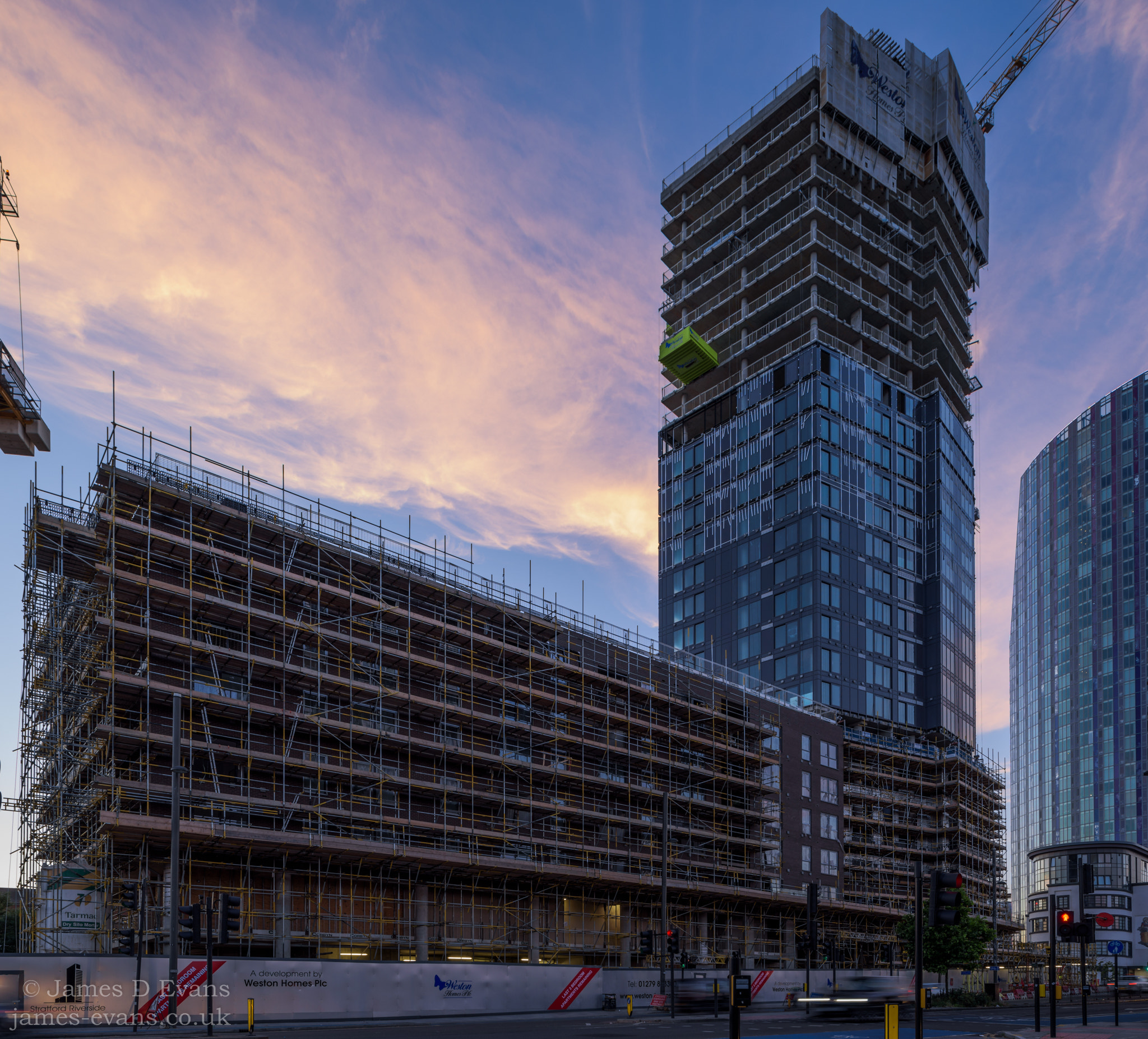 Nikon PC-E Nikkor 24mm F3.5D ED Tilt-Shift sample photo. Stratford riverside sunset photography