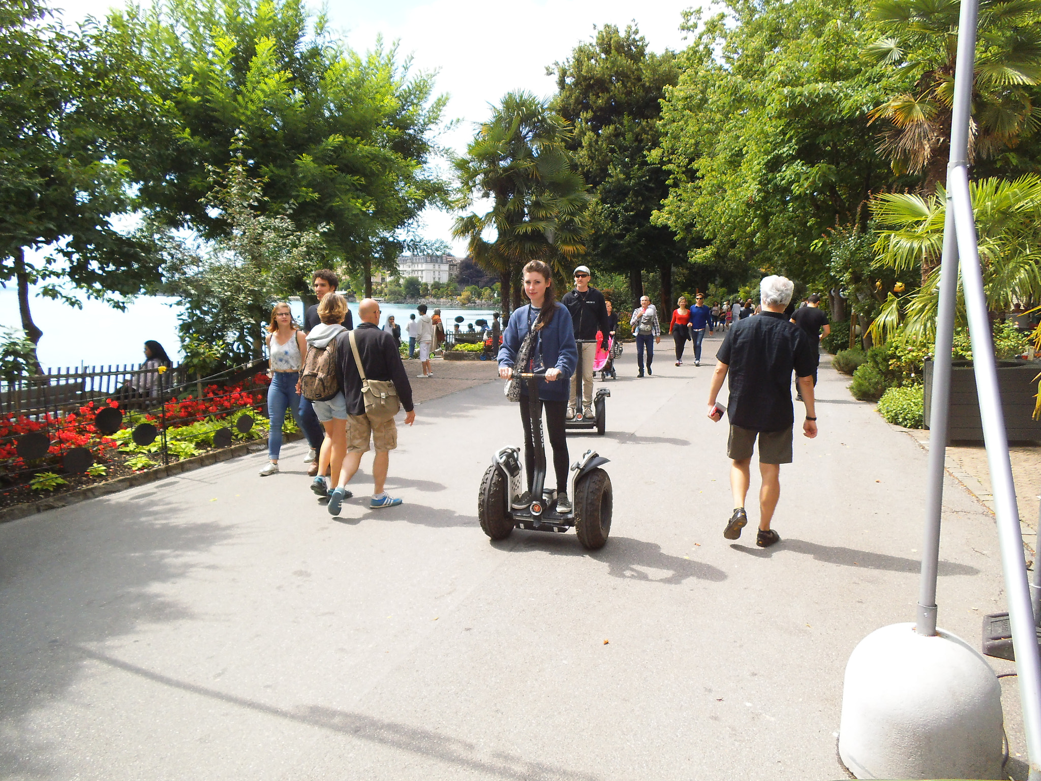 Fujifilm FinePix JZ250/JZ260 sample photo. Montreux - by segway on the promenade, they advance much quicker than we photography