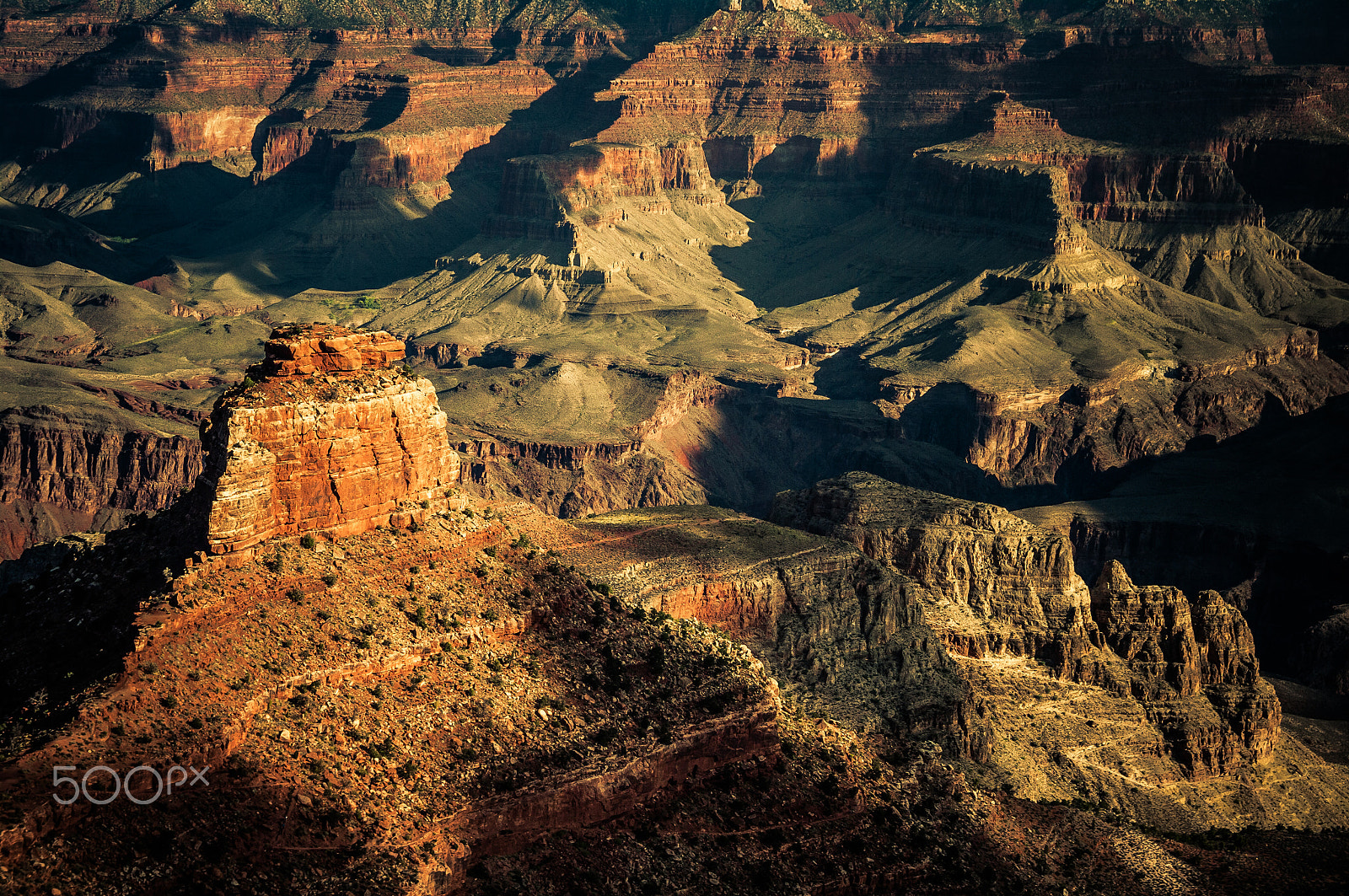 Pentax K20D sample photo. Grand canyon golden hour photography