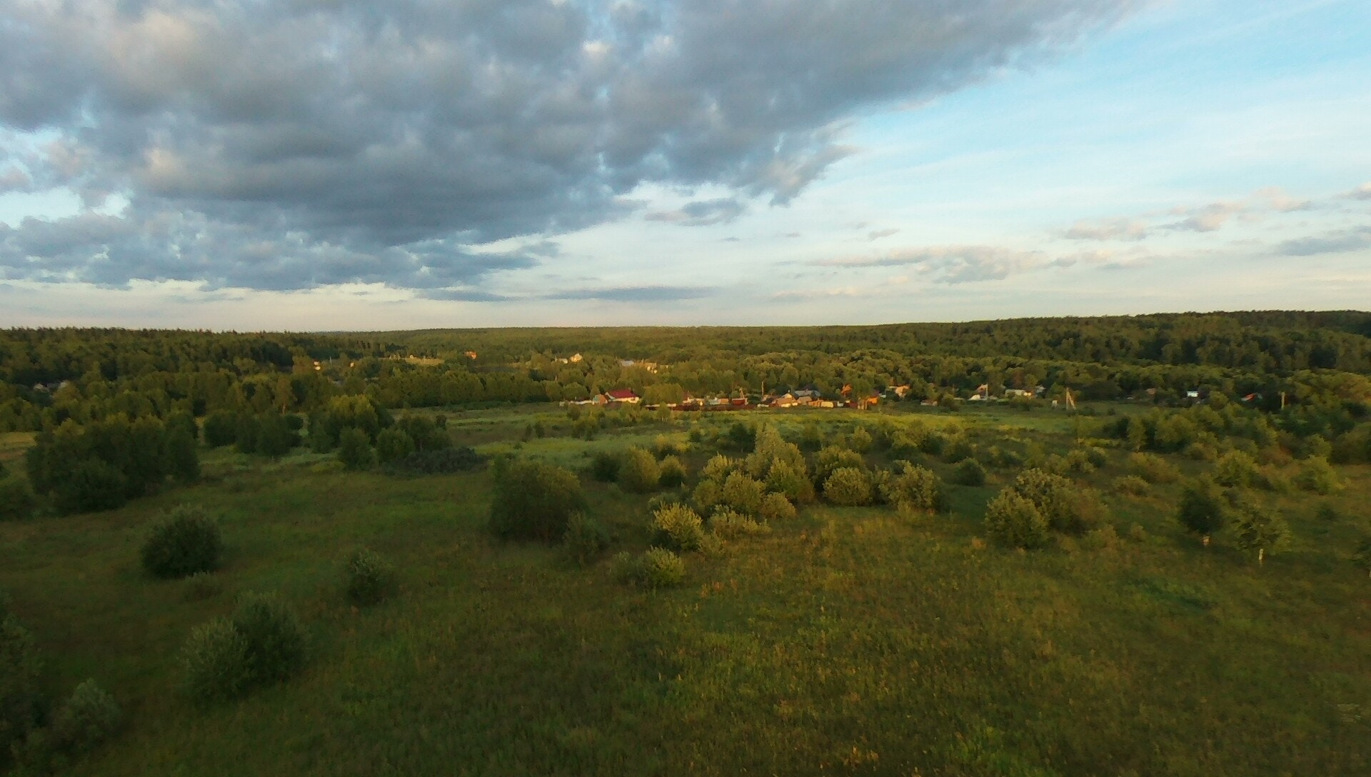PARROT Bebop 2 sample photo. Holiday village, voskresensk, sunset photography