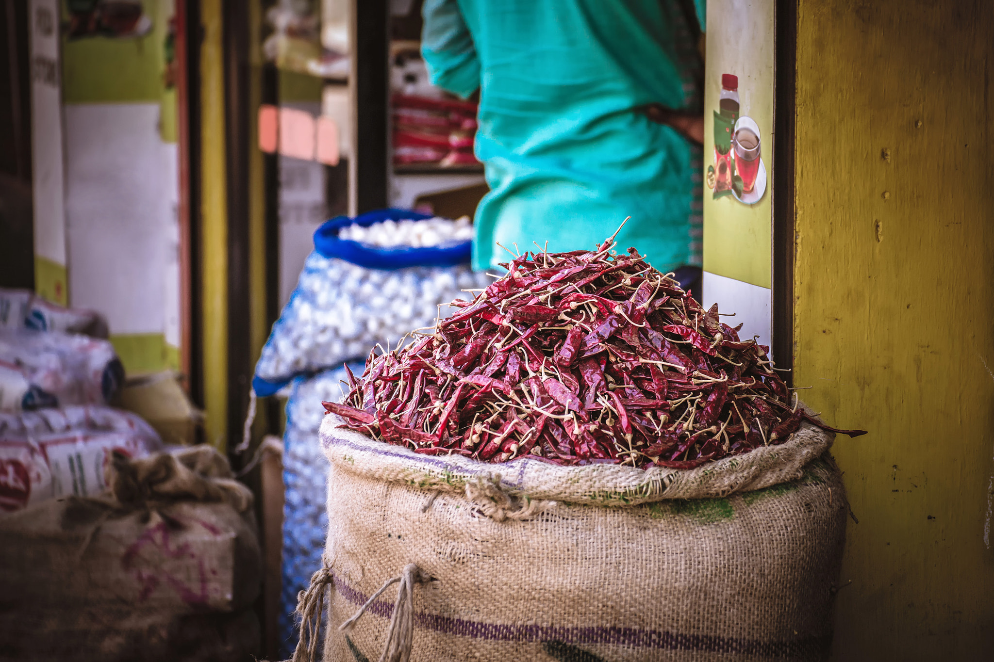Sony a99 II sample photo. A bag of red hot chilli pepper photography