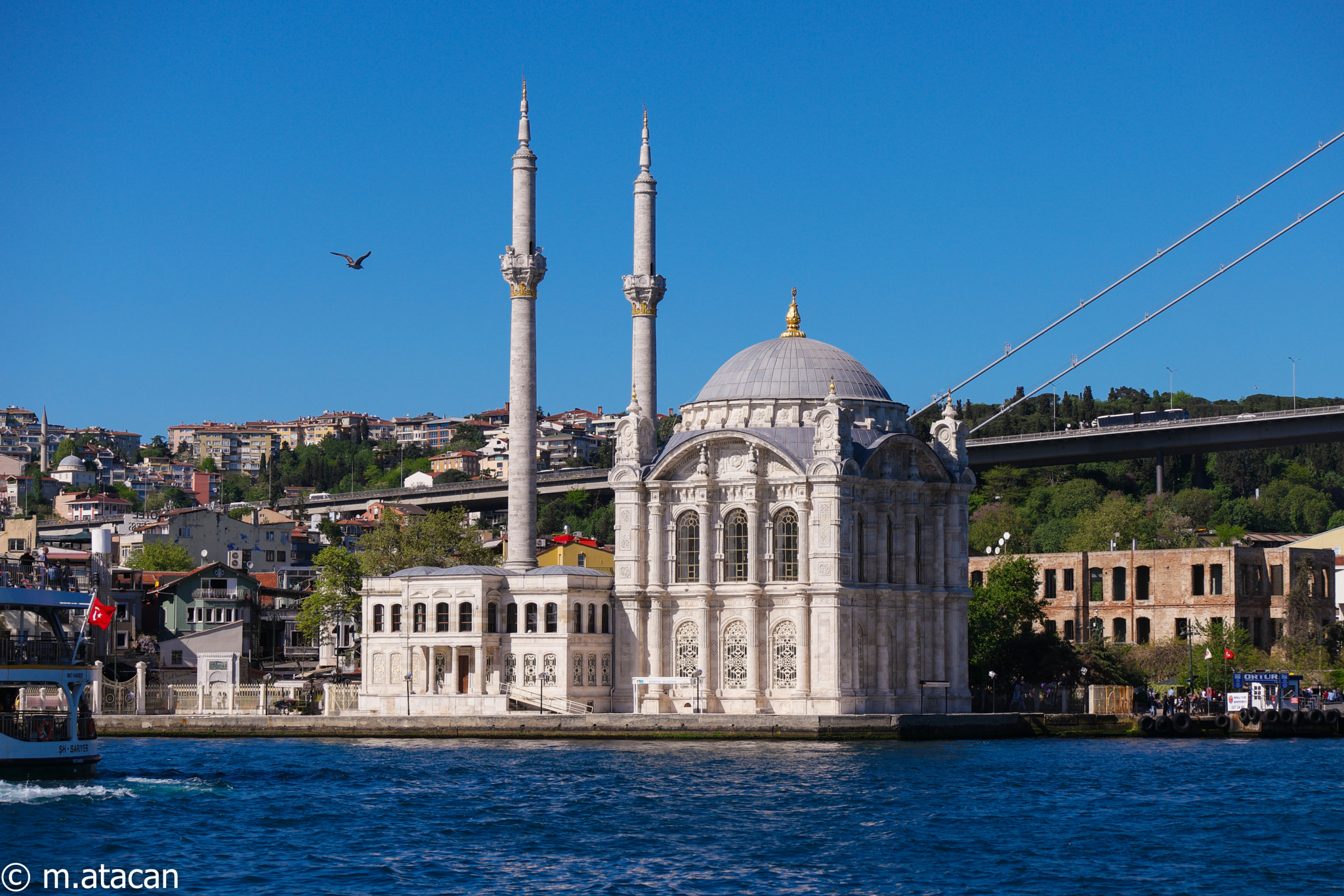 Samsung NX1 + NX 50-200mm F4-5.6 sample photo. Ortaköy camii photography