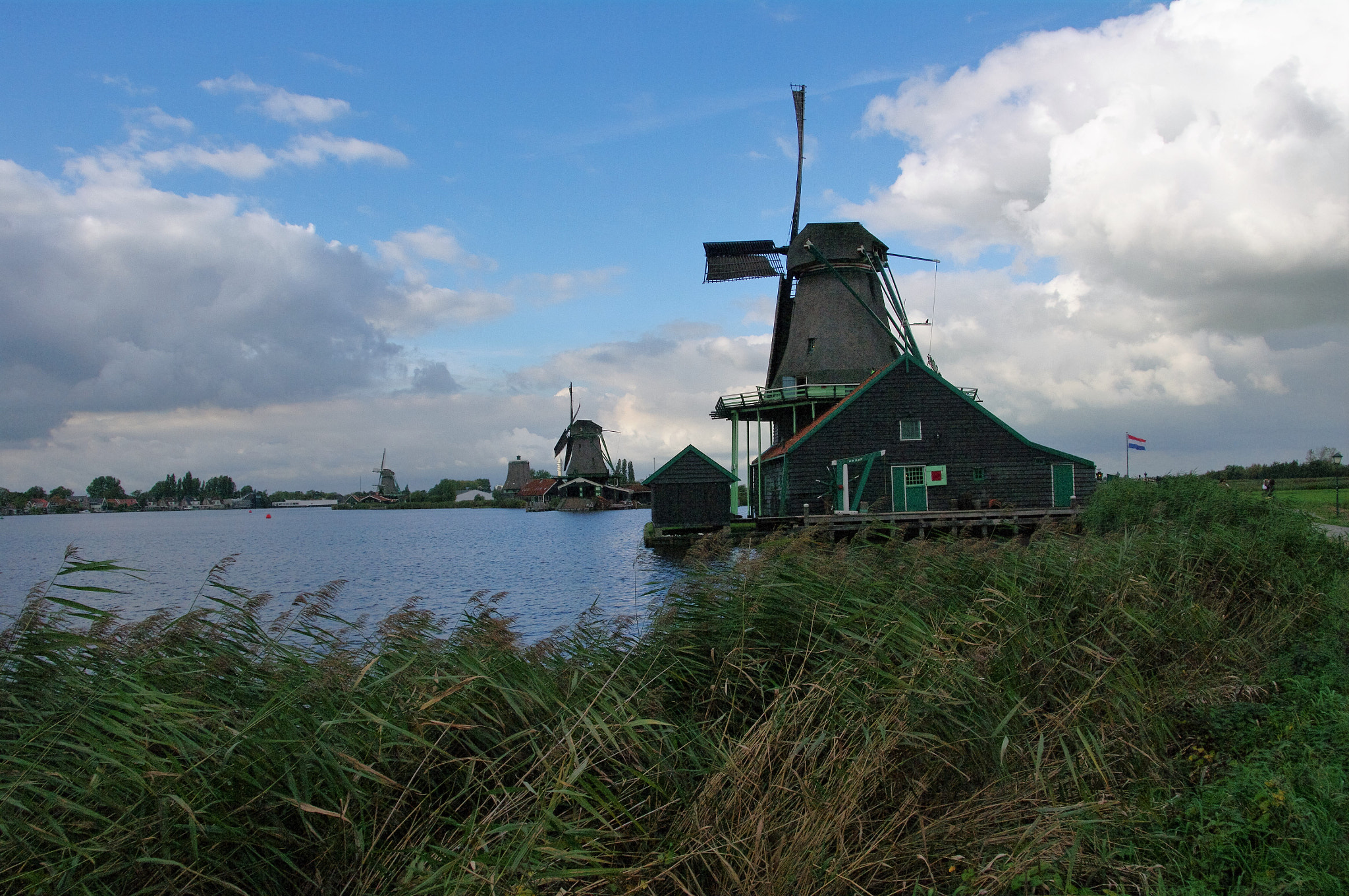 Pentax K-7 sample photo. Dutch windmills photography