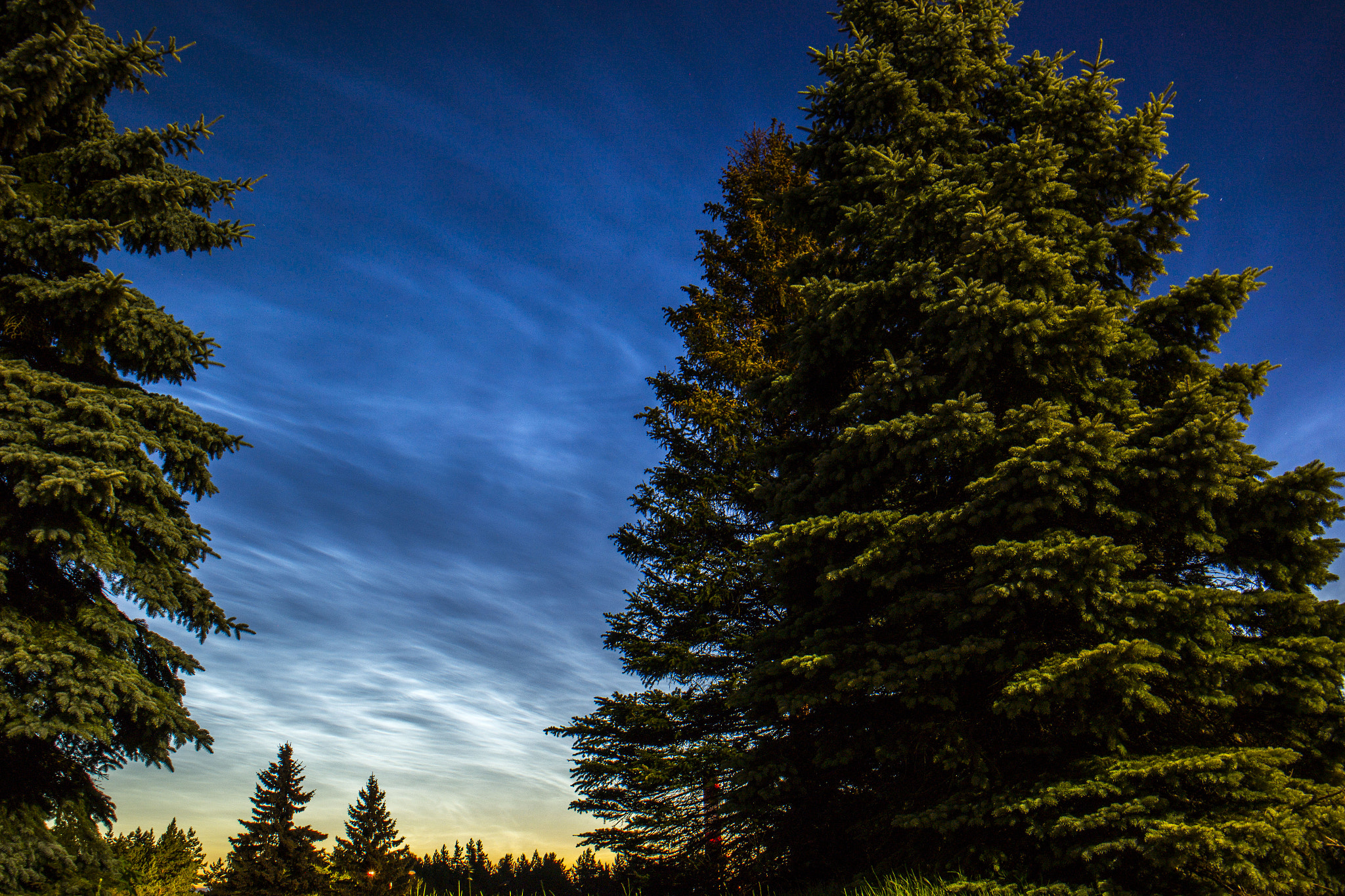 Samsung NX2000 + Samsung NX 18-55mm F3.5-5.6 OIS sample photo. Noctilucent cloud in talin photography