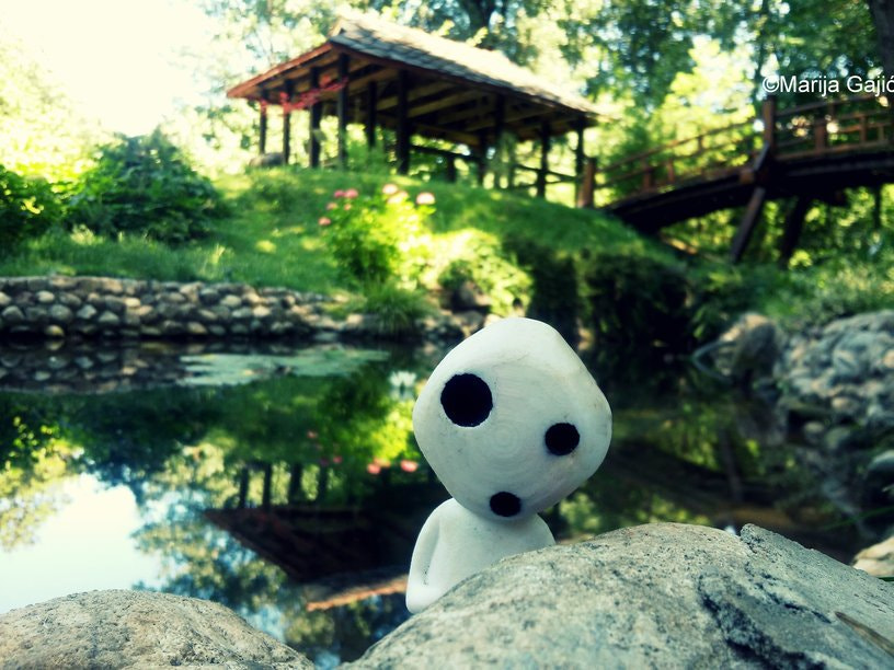 LG L Fino sample photo. Kodama in japanese garden :) photography