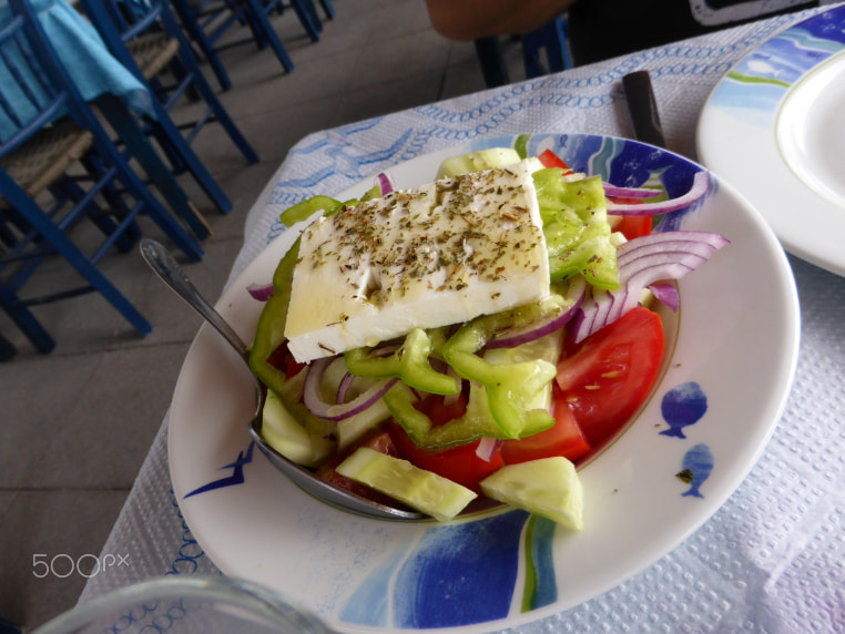 Panasonic DMC-TZ37 sample photo. Greek salad cyclades photography