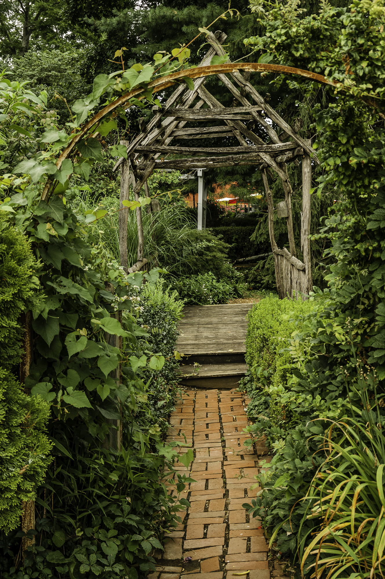 Pentax K20D sample photo. Stream hill gardens photography