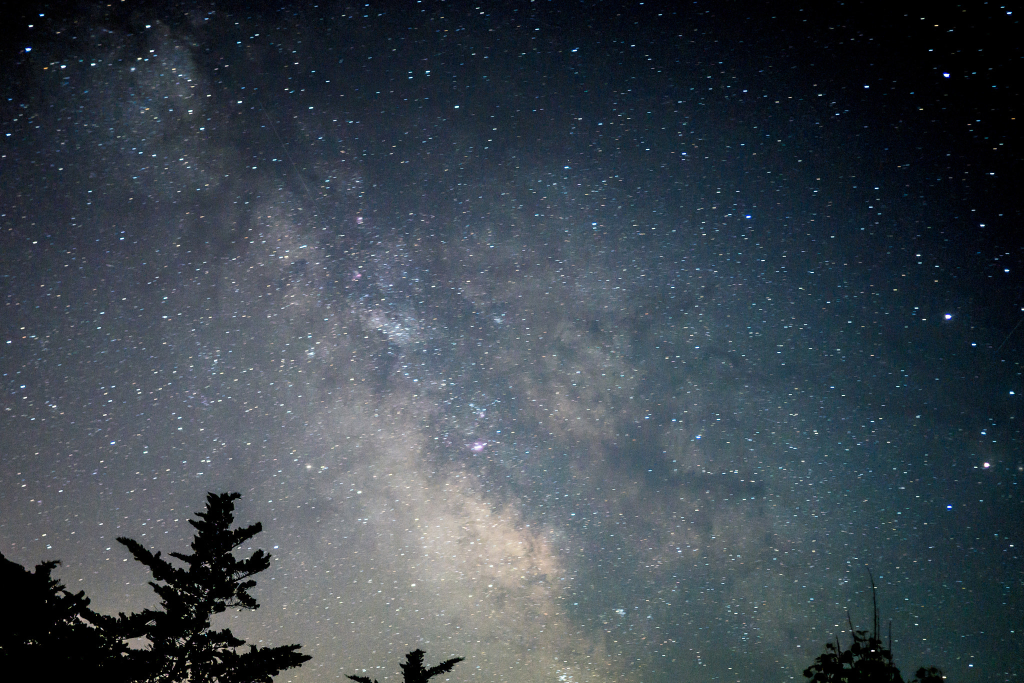 Panasonic Lumix DMC-G7 sample photo. Milky way over the camping photography