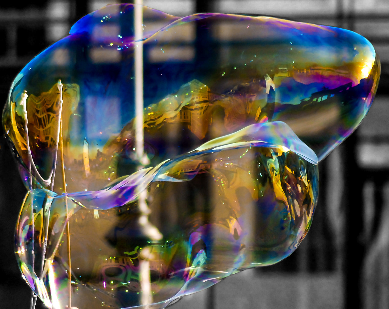 Nikon D80 sample photo. Pariser platz in a bubble photography